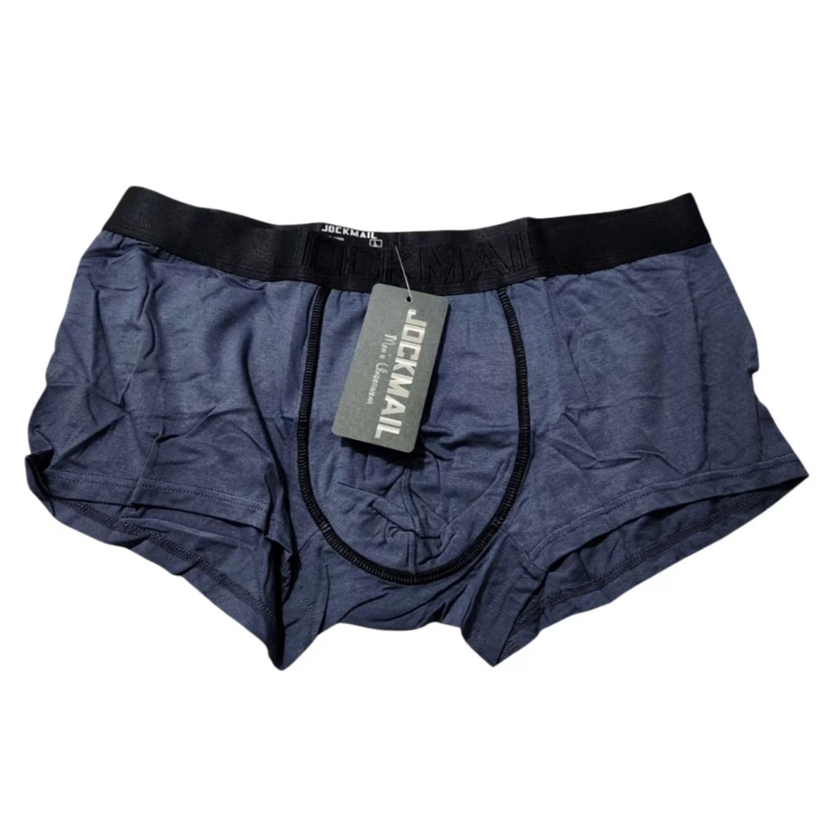 Vintage Jockmail Mens L Underwear Boxer Briefs Modal Spandex Blue Size 42R - 2 Thumbnail