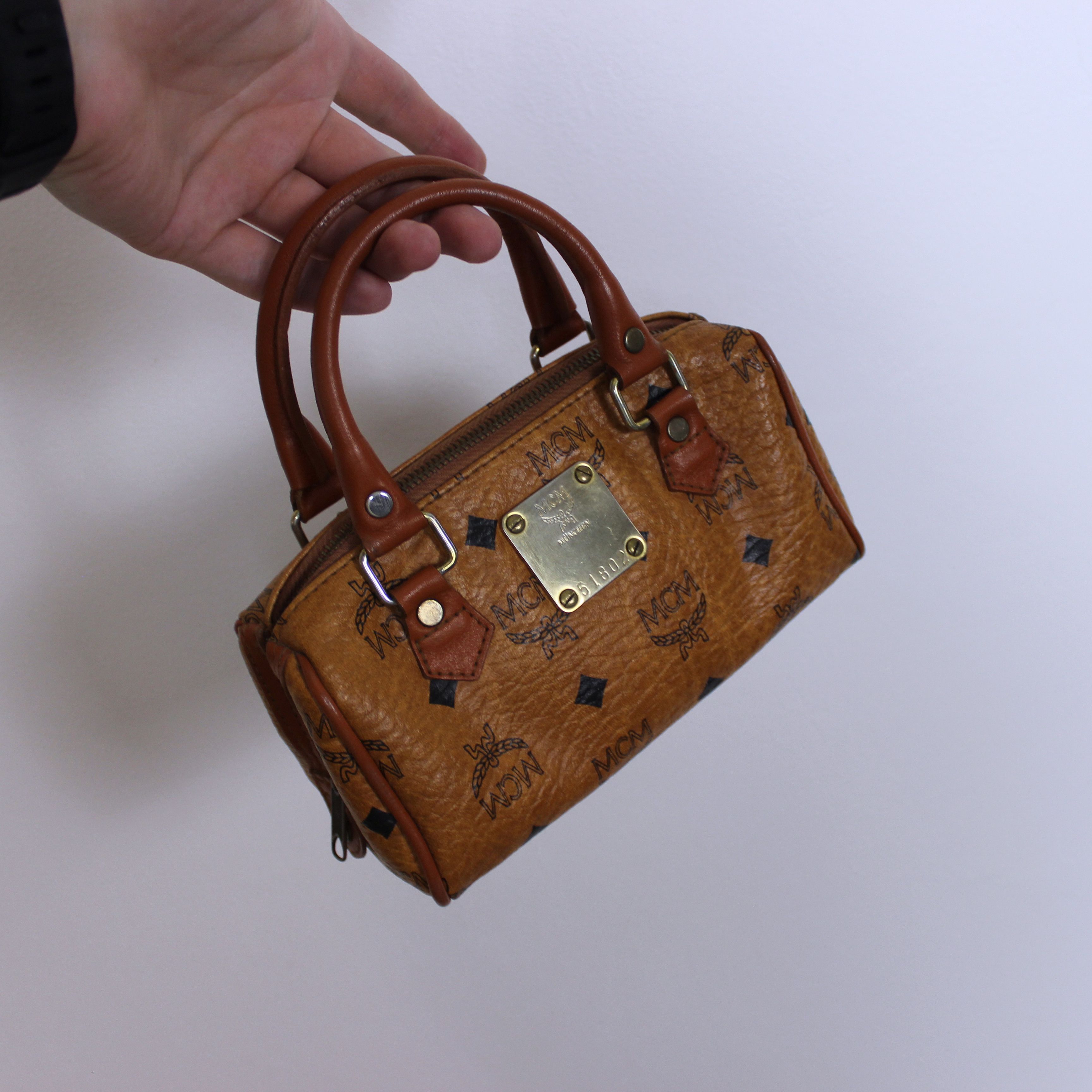 MCM Mcm bag mini small monogram leather 90s Size ONE SIZE - 1 Thumbnail
