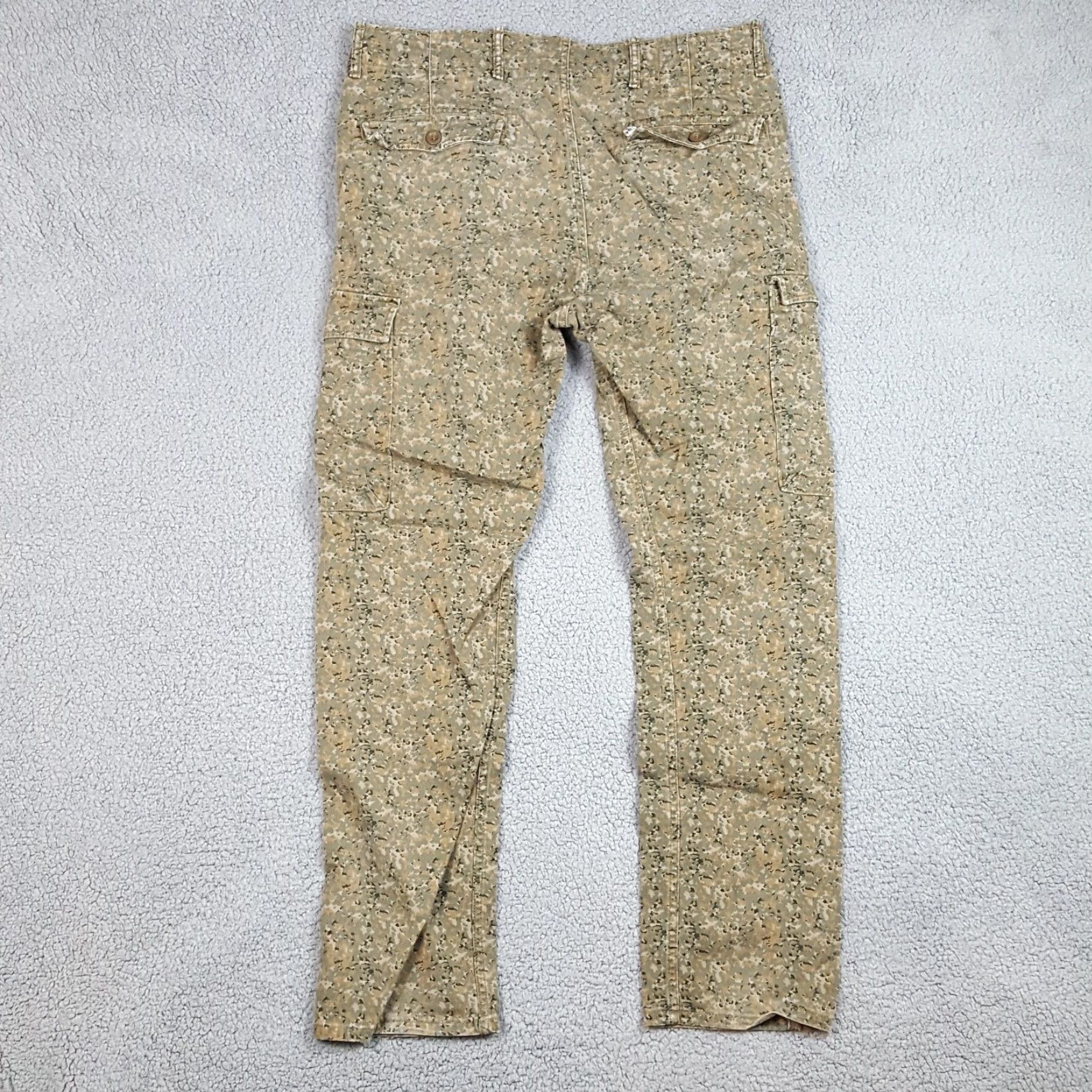 Levi's VINTAGE Levi's Military Cargo Camo Pants Men's Size 33x32 Green Camouflage Straight Leg 90s Military Workwear Size US 33 - 4 Thumbnail