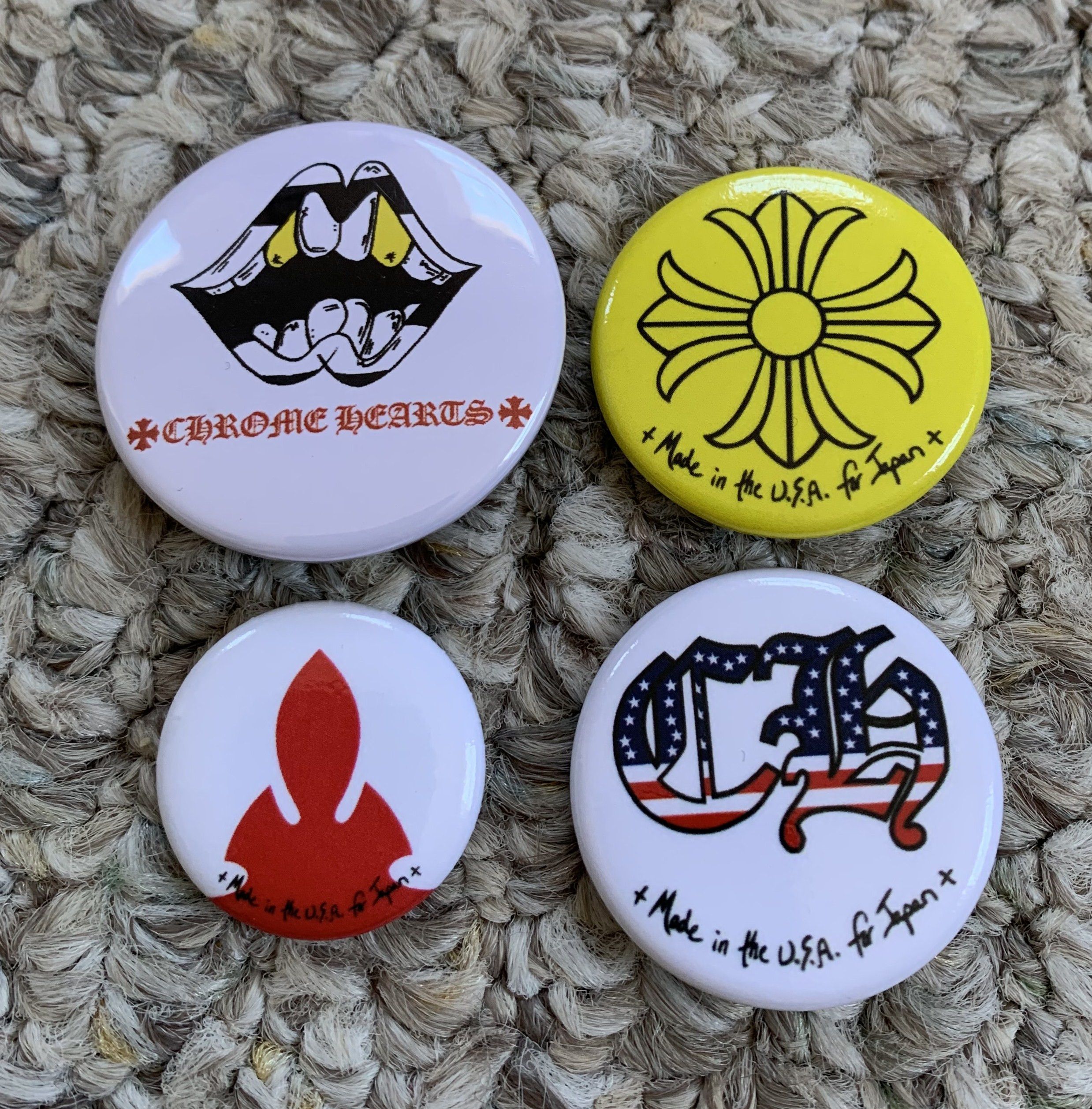 Chrome Hearts × Matty Boy Chrome Hearts x Matty Boy Set of 4 Pins