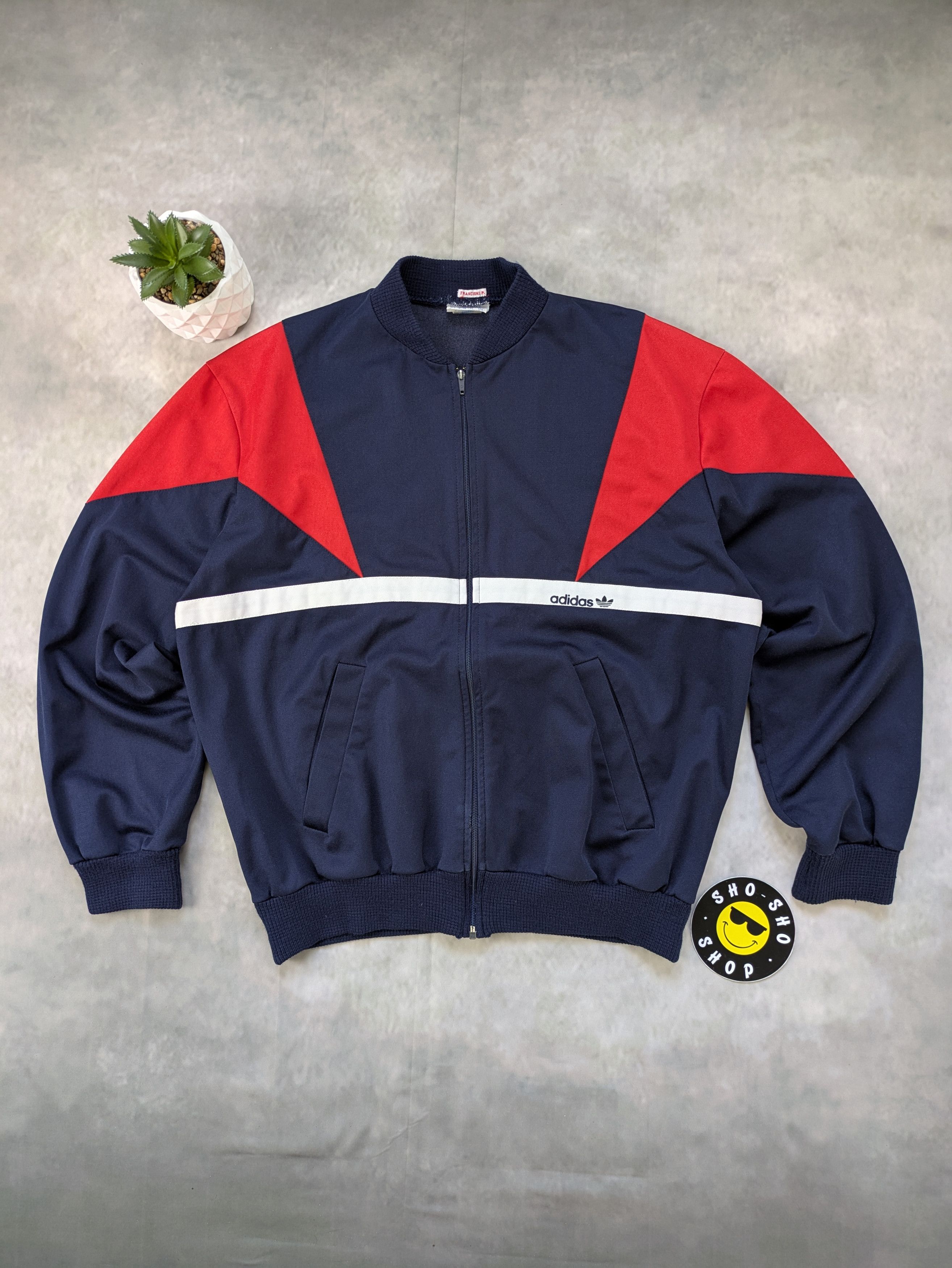 Adidas Vintage Adidas Bomber Jacket | Made in France | 80s | M Size US M / EU 48-50 / 2 - 1 Thumbnail