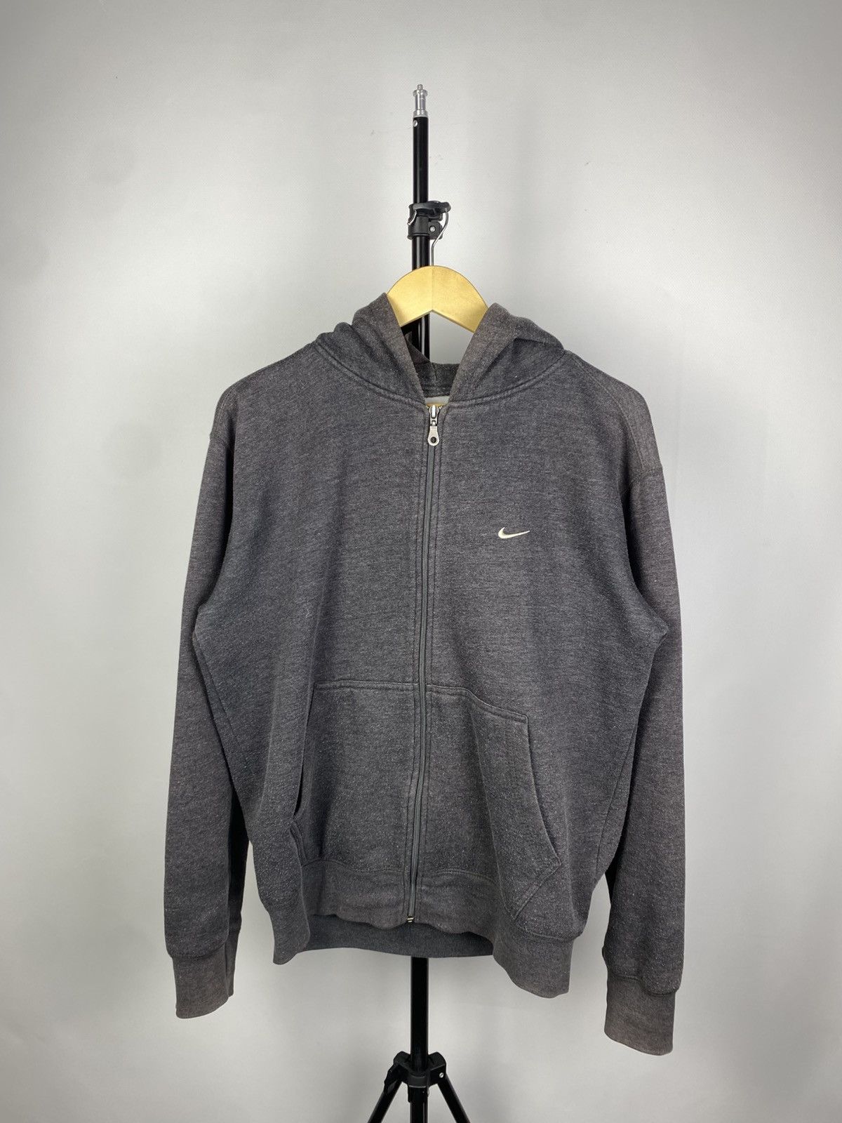 Nike × Vintage Vintage 90s Nike Air Max Big Logo Oversize Zip Hoodie Y2K Size US M / EU 48-50 / 2 - 2 Thumbnail