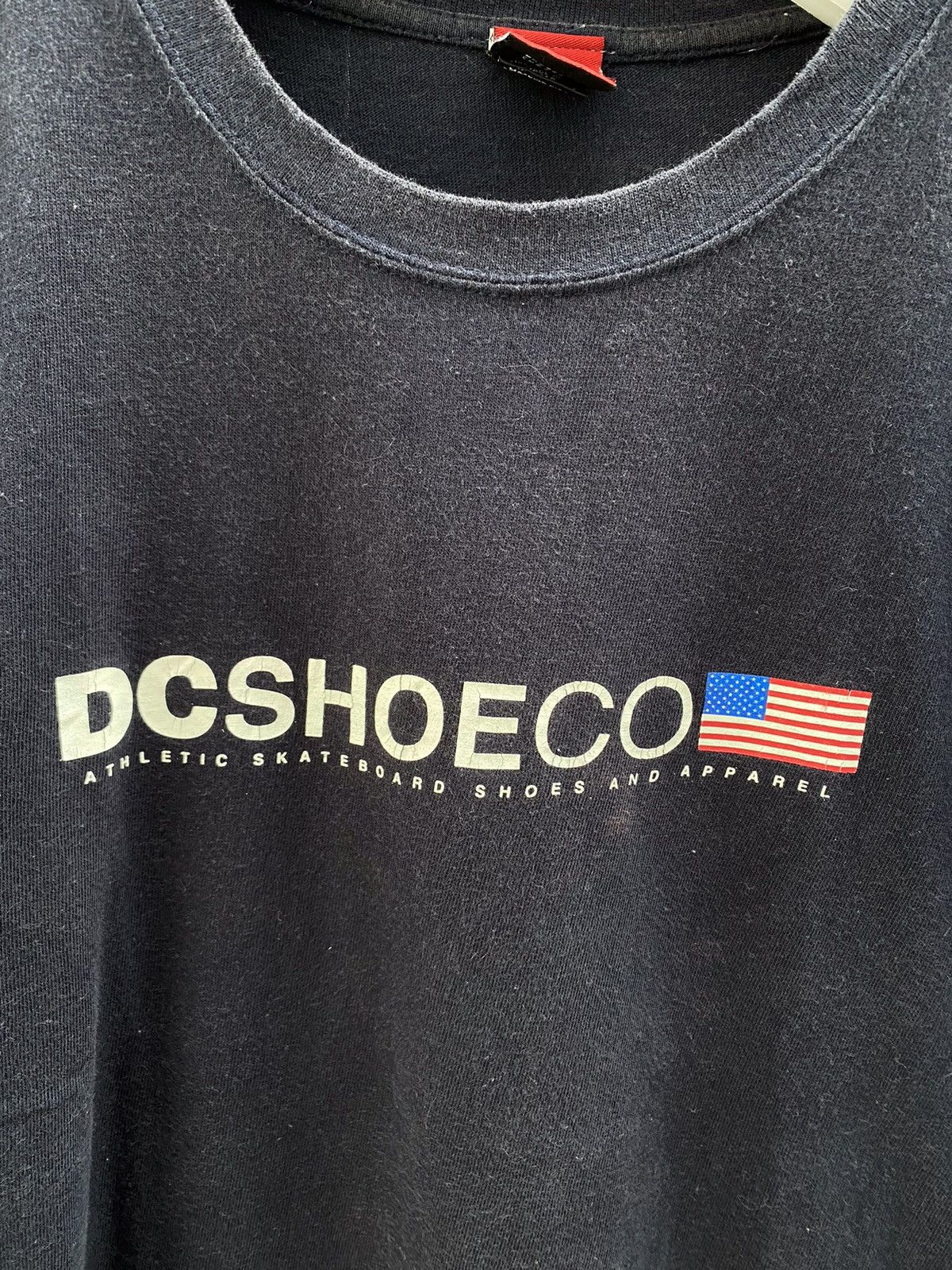 DC × Vintage Vintage Dcshoecousa usa flag tee Size US L / EU 52-54 / 3 - 3 Thumbnail