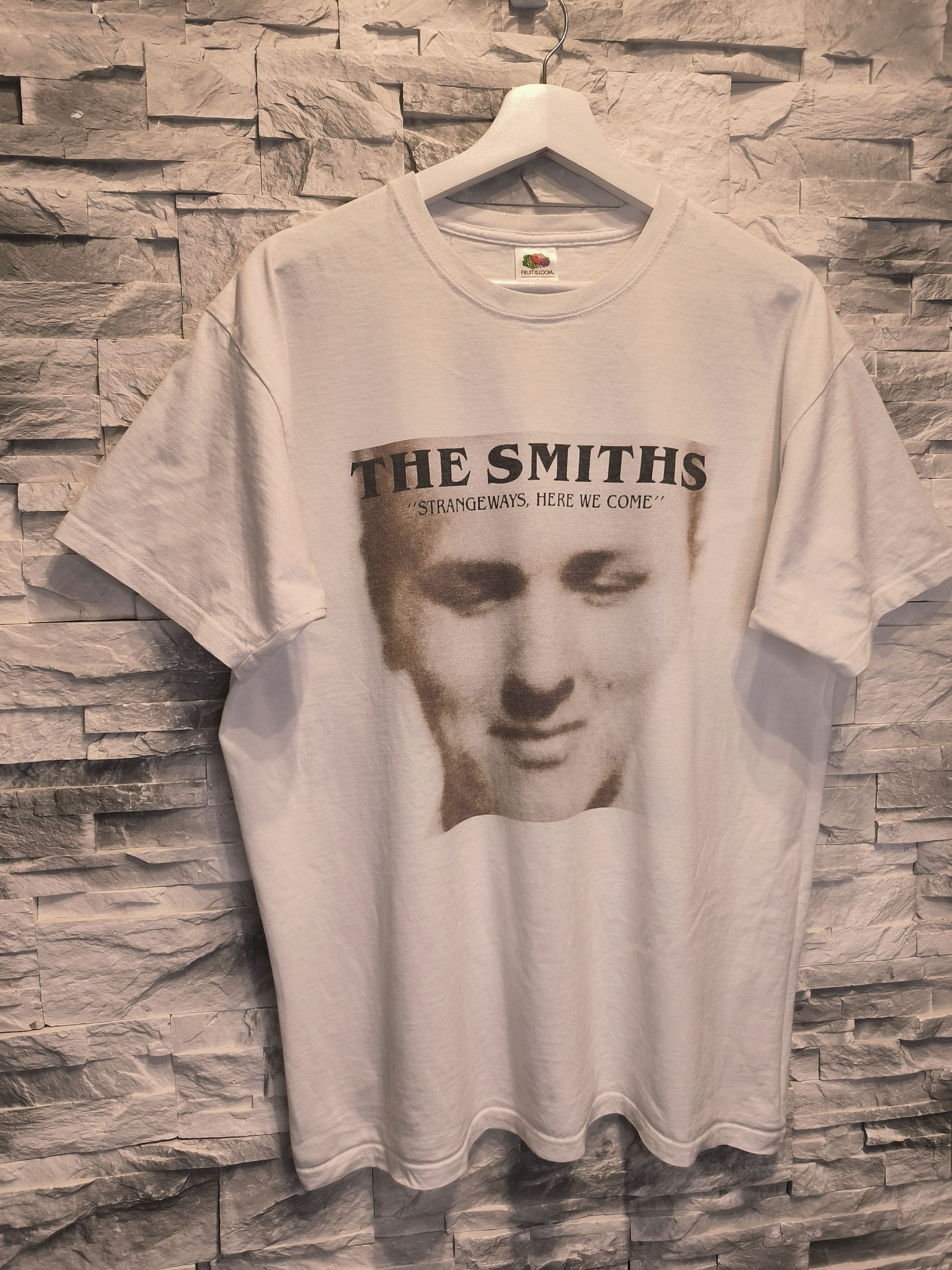 Band Tees × Fruit Of The Loom × Vintage Vintage The Smiths Strangeways T-Shirt Fruit Loom Size US M / EU 48-50 / 2 - 3 Thumbnail