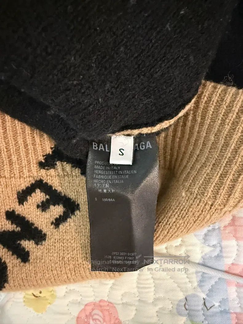 Balenciaga Balenciaga Wool logo long-sleeved sweater Size US S / EU 44-46 / 1 - 4 Thumbnail
