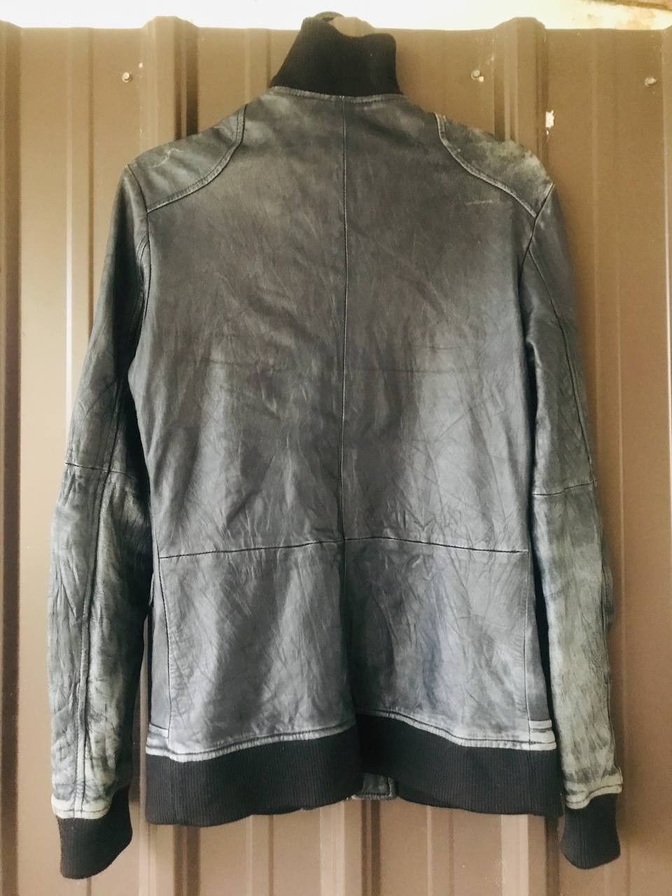 Japanese Brand Rumble Sheep Leather Jacket Riri Zipper Size US S / EU 44-46 / 1 - 4 Thumbnail
