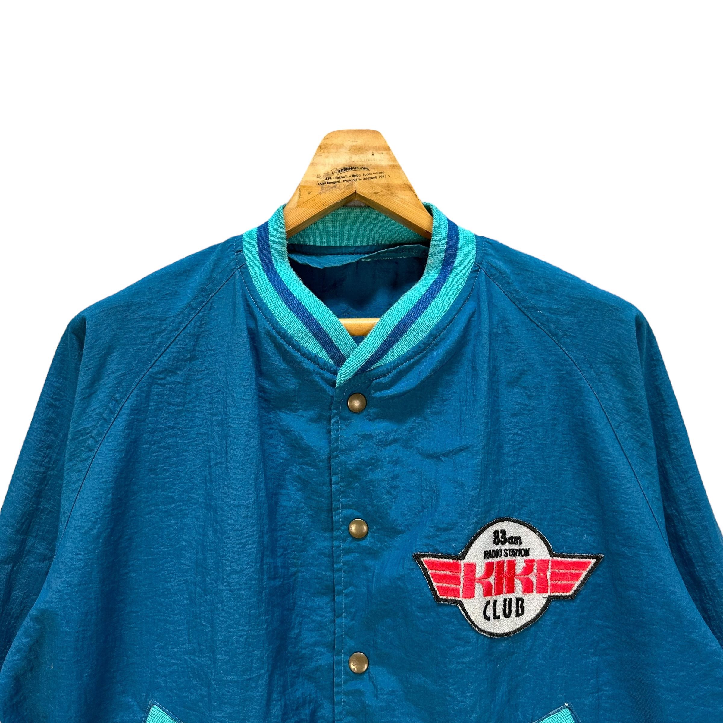 Vintage 83am Radio Station KIKI Club Button Zipper Jacket #9019-48 Size US L / EU 52-54 / 3 - 2 Thumbnail