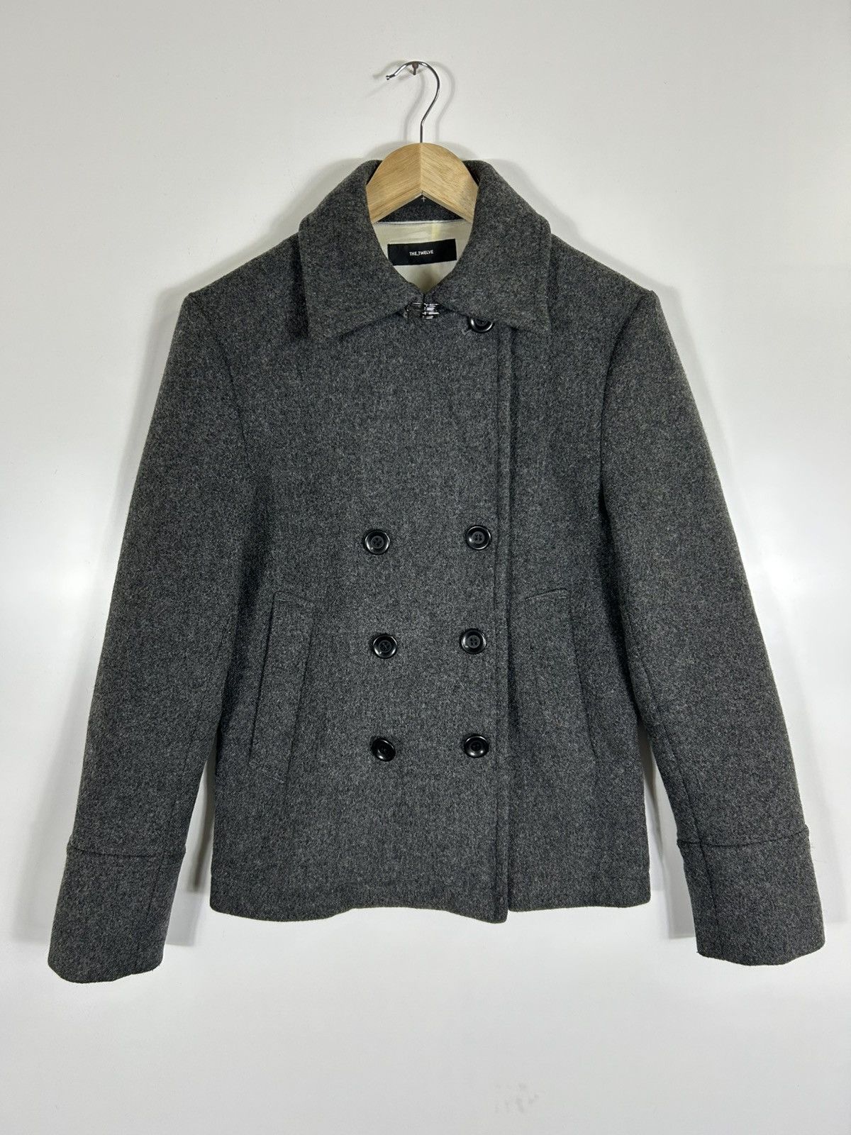 Japanese Brand 🔥The Twelve Mohair Double Breast Coat Jacket Size S / US 4 / IT 40 - 2 Thumbnail
