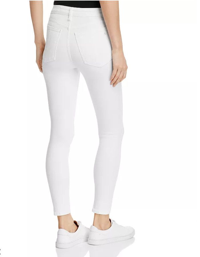 Rag & Bone Rag & Bone Nina High-Rise Skinny Ankle Jeans in White ( 27 ) Size 27" / US 4 / IT 40 - 2 Thumbnail