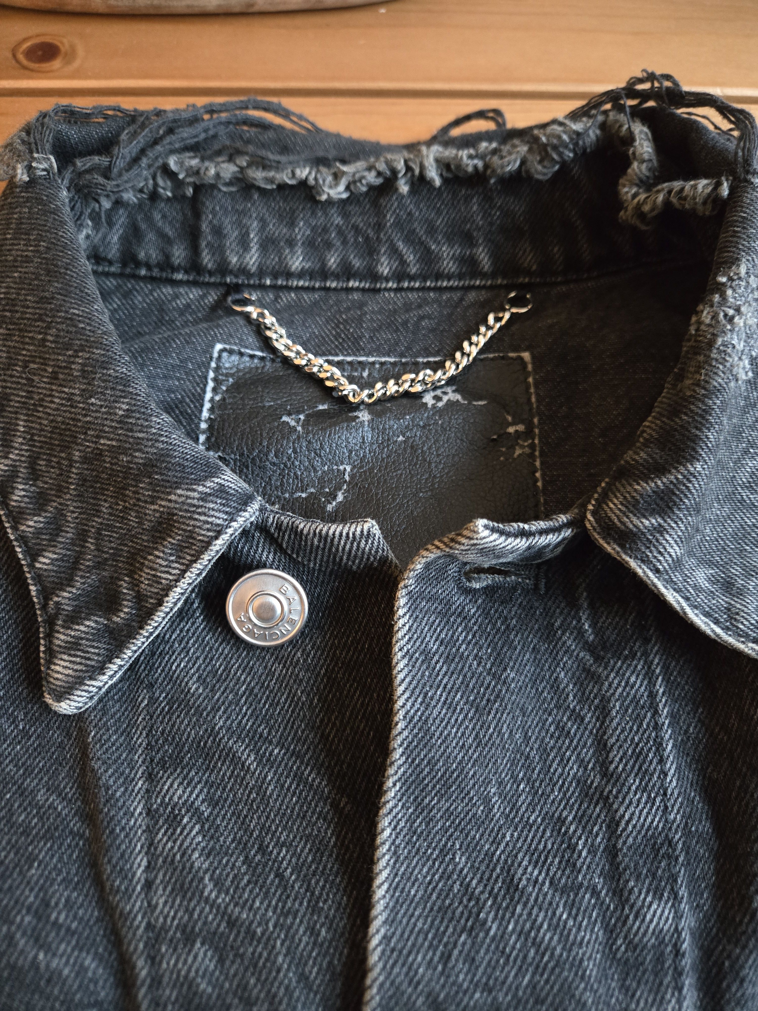 Balenciaga Balenciaga Sinners Distressed Denim Jacket Size US S / EU 44-46 / 1 - 3 Thumbnail