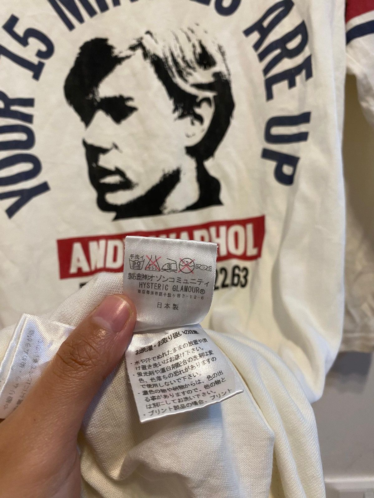 Andy Warhol × Hysteric Glamour Andy Warhol × Hysteric Glamour “Your 15 Minutes Are Up” Size M / US 6-8 / IT 42-44 - 6 Thumbnail