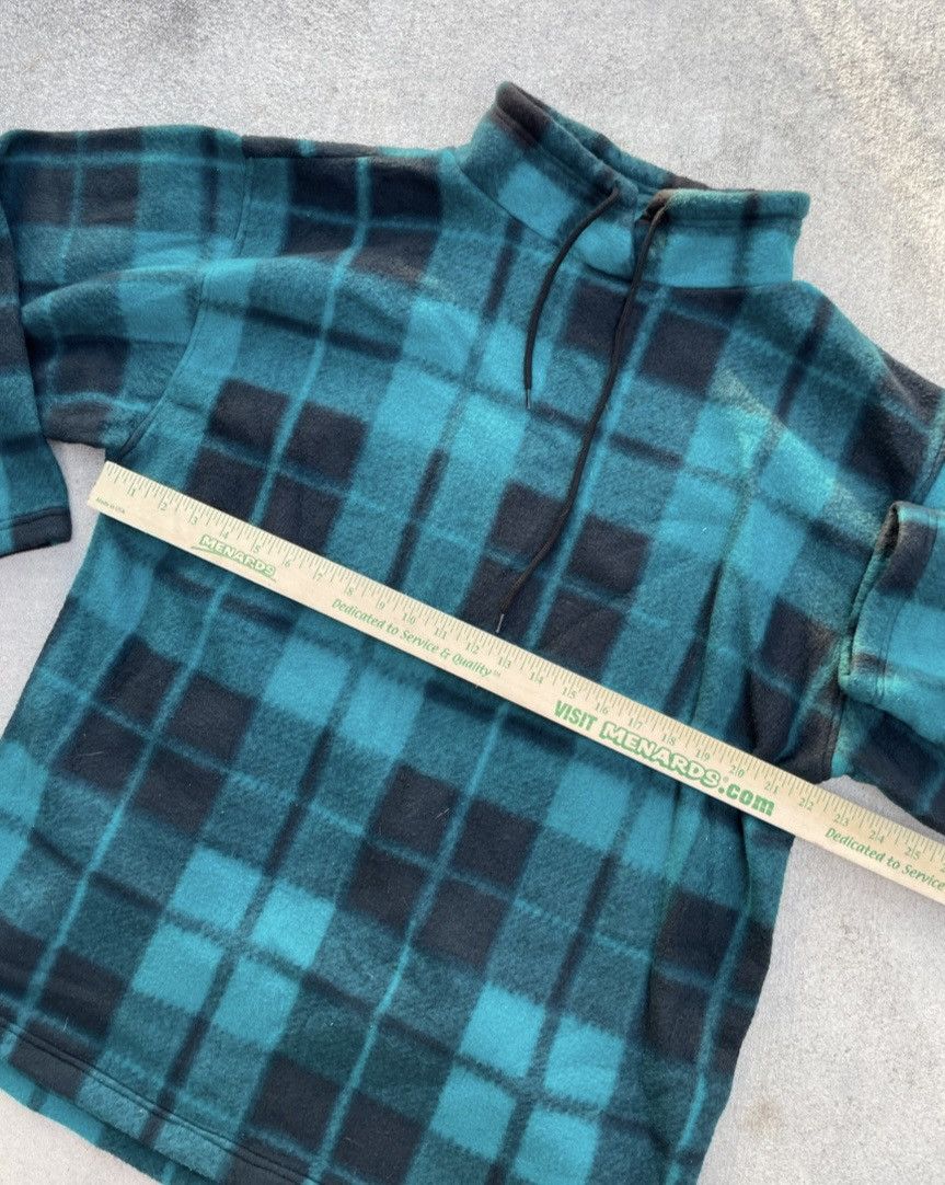 Other Vintage Lavon Sport Plaid Fleece Pullover Jacket Teal Black Size US L / EU 52-54 / 3 - 2 Thumbnail