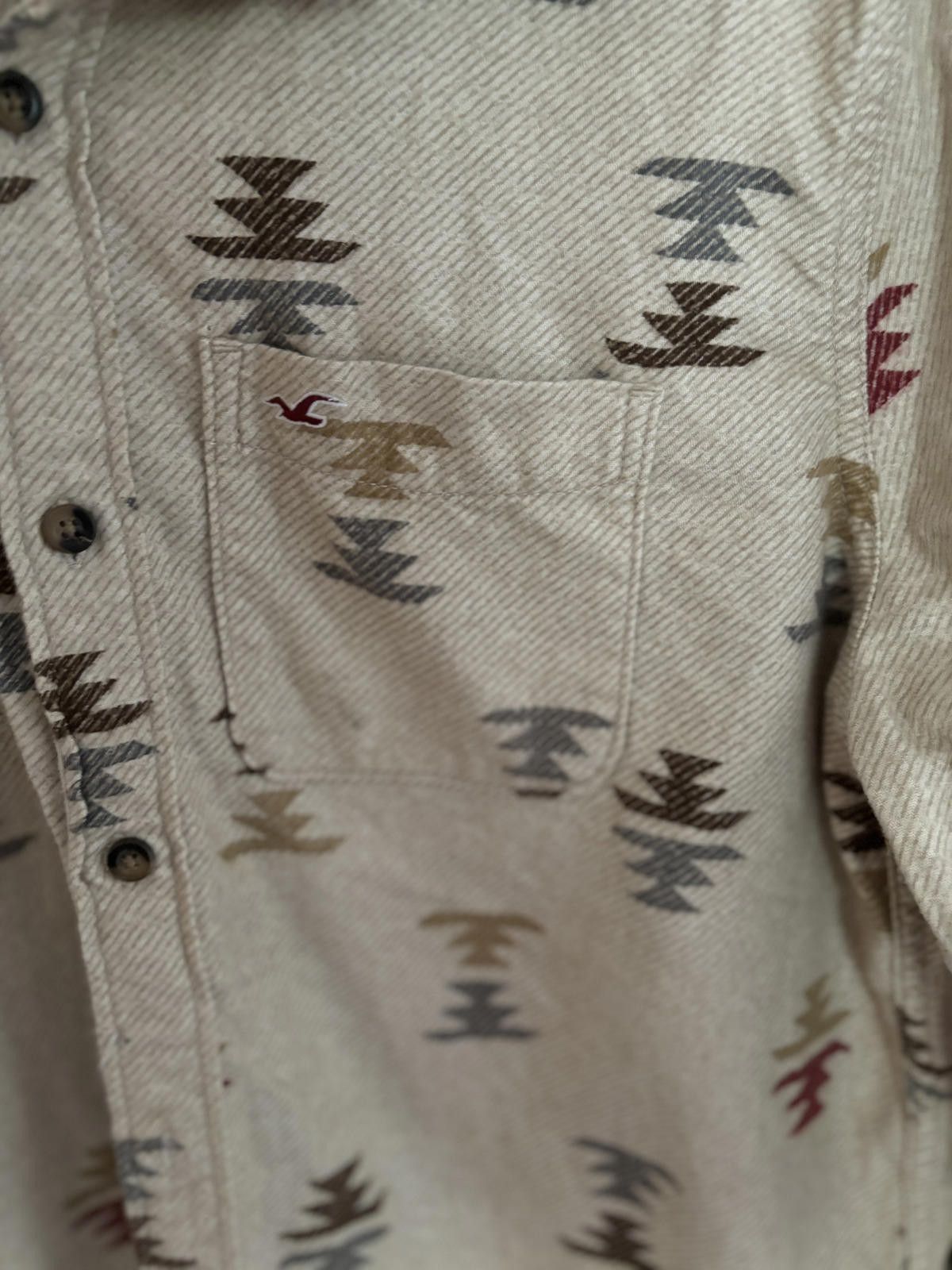 Hollister NWT Hollister Men’s Casual Printed Button-Up Shirt - M MED Size US M / EU 48-50 / 2 - 5 Thumbnail