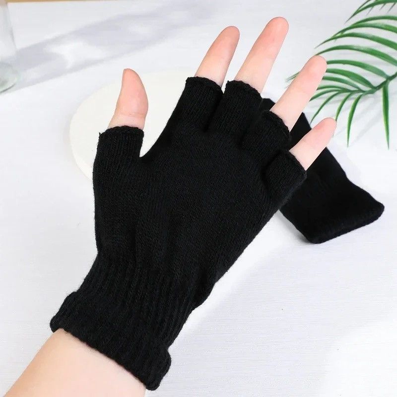 Other Half Finger Fingerless Gloves🧤 Size ONE SIZE - 2 Thumbnail