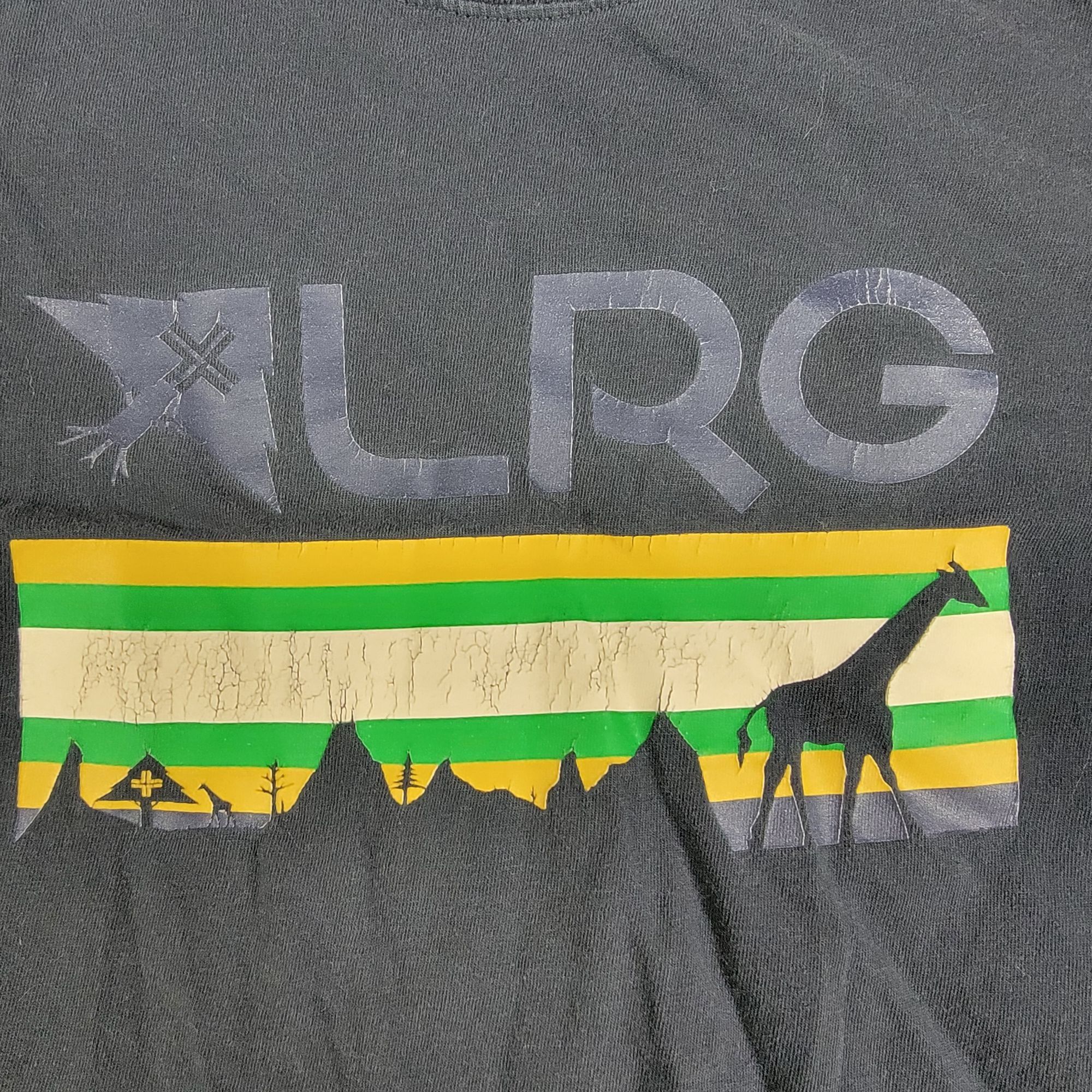 LRG LRG Mens XL Black Graphic Shirt Lifted Research Group Outdoo Size US XL / EU 56 / 4 - 4 Thumbnail
