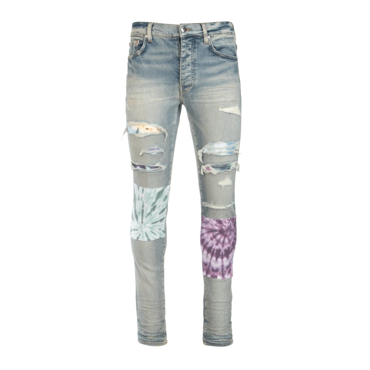 Amiri Amiri Mx1 Tie Dye Patch Jeans | Grailed