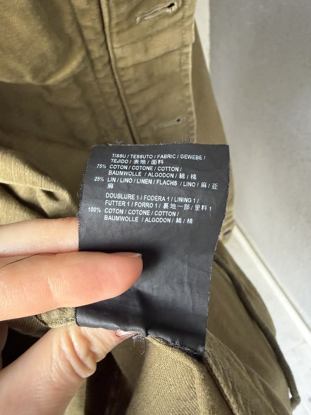 Saint Laurent Paris Saint Laurent Paris 16SS Military Jacket Khaki Size XS / US 0-2 / IT 36-38 - 13 Thumbnail