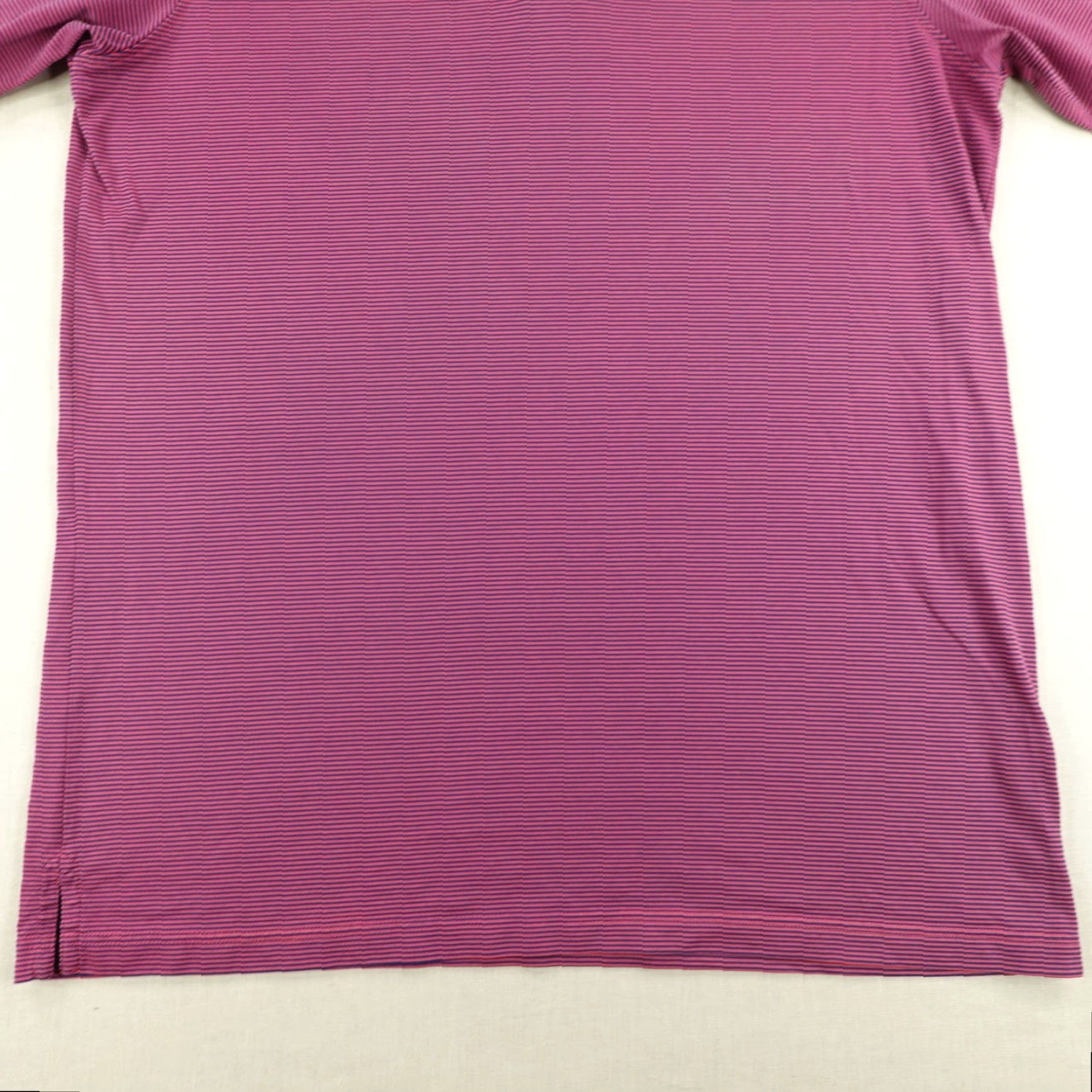 Vintage Masters Polo Shirt Men L Pink Purple Stripes Clubhouse Collection Golf Italy Size US L / EU 52-54 / 3 - 4 Thumbnail