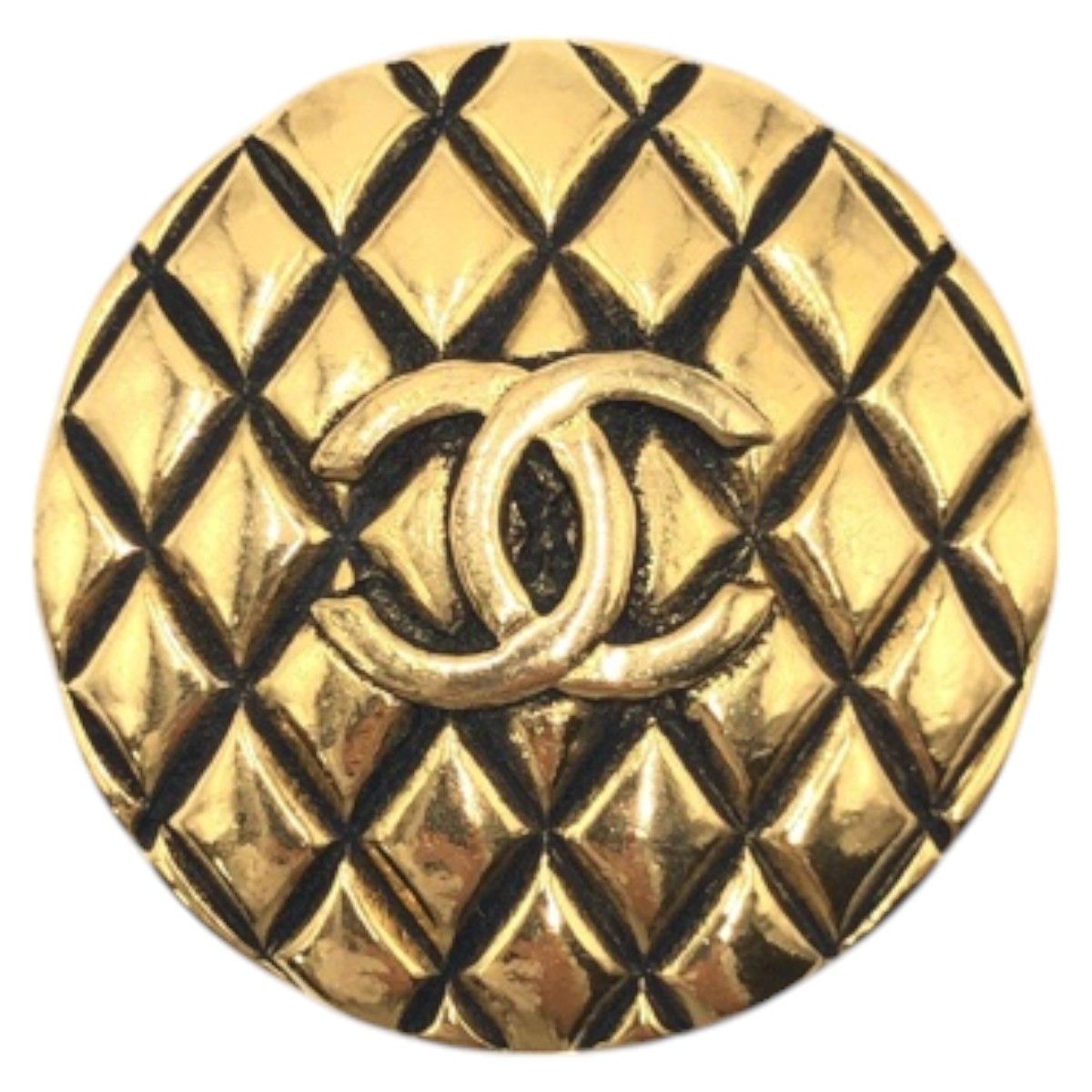 Chanel Chanel Chanel Matelasse Brooch Metal Brooch DUTY FREE for USA Size ONE SIZE - 1 Thumbnail