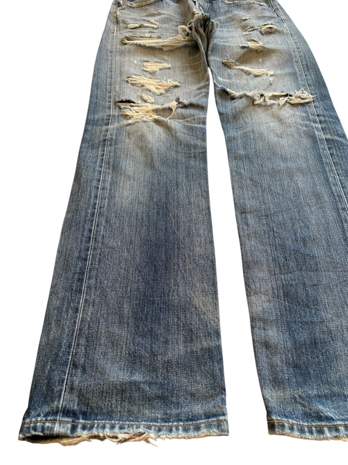 Levi's Vintage 90s Levis 501 Distressed Ripped Loose Jeans Size US 32 / EU 48 - 6 Thumbnail