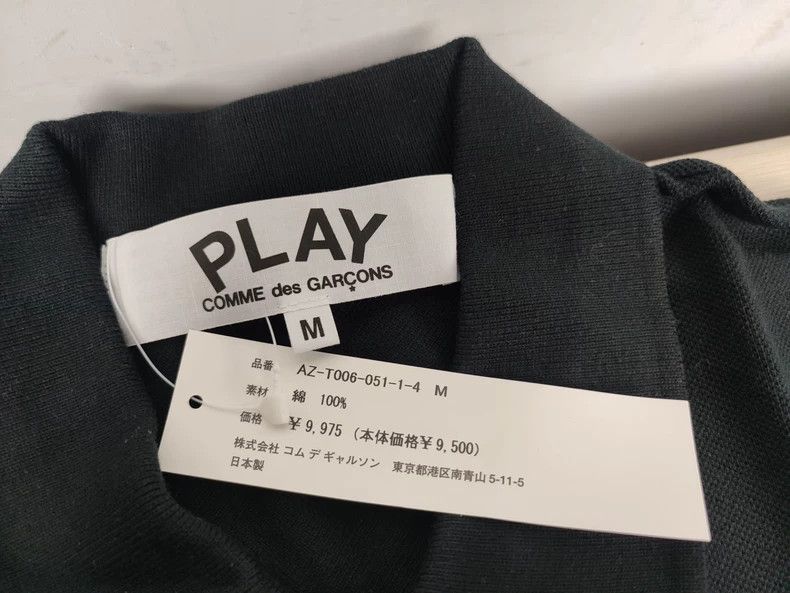 Comme des Garcons Comme Des Garcons Black Grey Red Heart Black Heart Polo Sh Size M / US 6-8 / IT 42-44 - 5 Thumbnail
