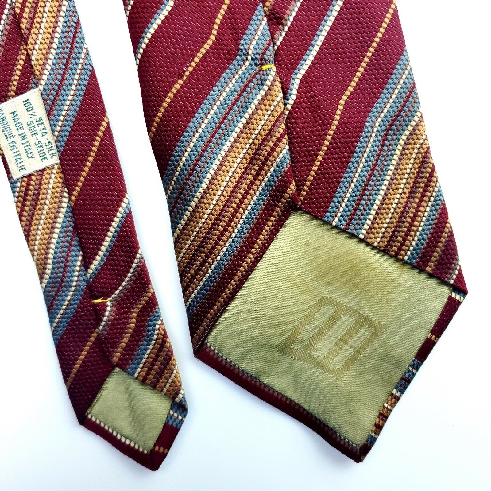 Joseph Abboud Joseph Abboud Red Striped Silk Tie Italy Classic Size ONE SIZE - 4 Thumbnail