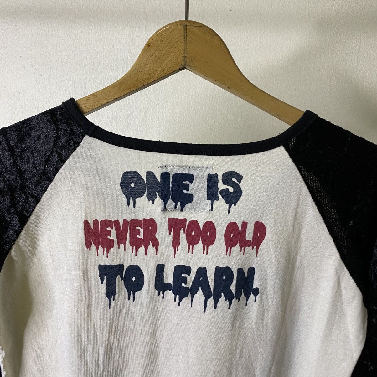 If Six Was Nine Union Jack Cyber Gothic Punk Grunge Anarchist Velvet Sleeves Size S / US 4 / IT 40 - 7 Thumbnail