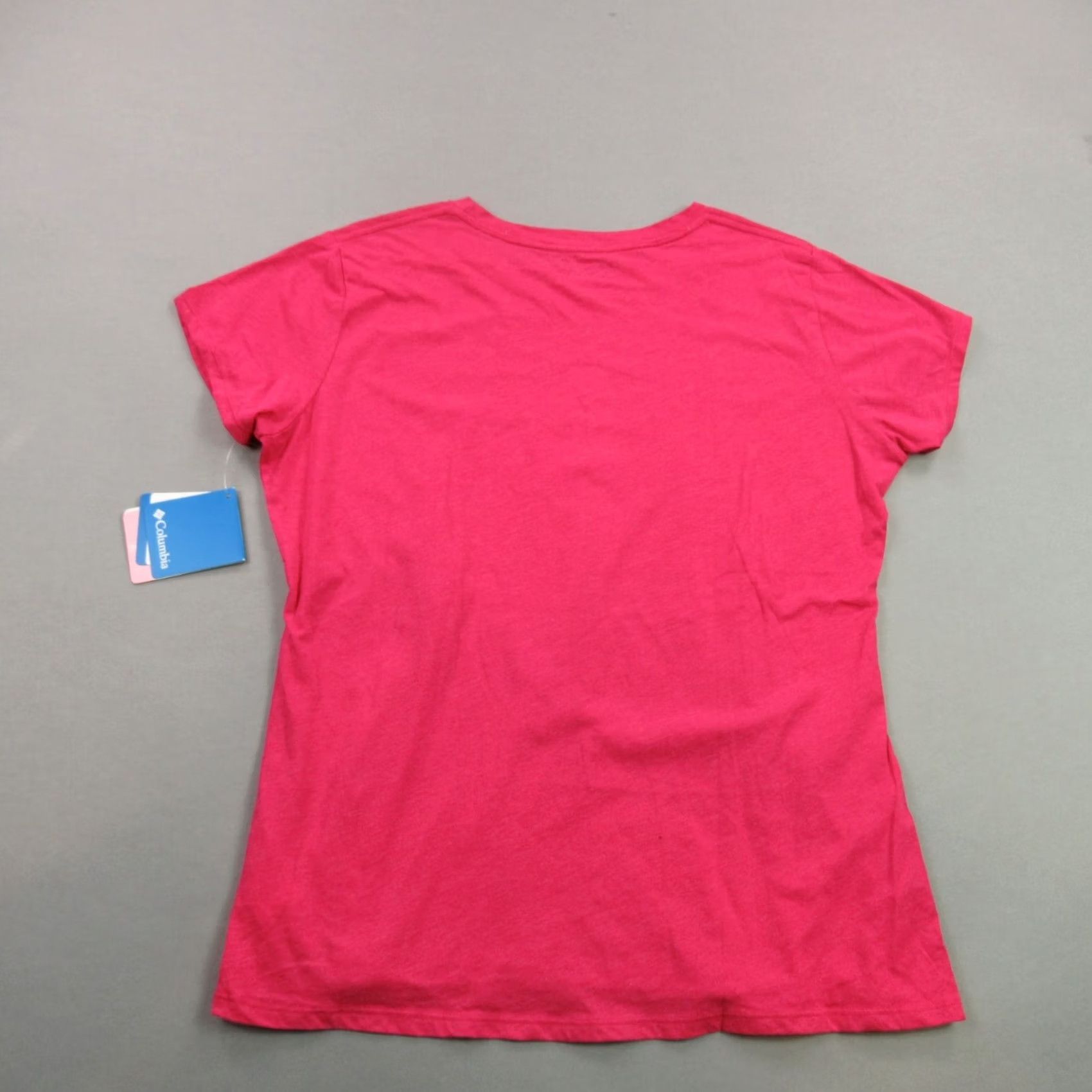 Vintage Columbia Shirt Womens XL Short Sleeve Pullover Crew Neck Stretch Fight Cancer Size XL / US 12-14 / IT 48-50 - 5 Thumbnail