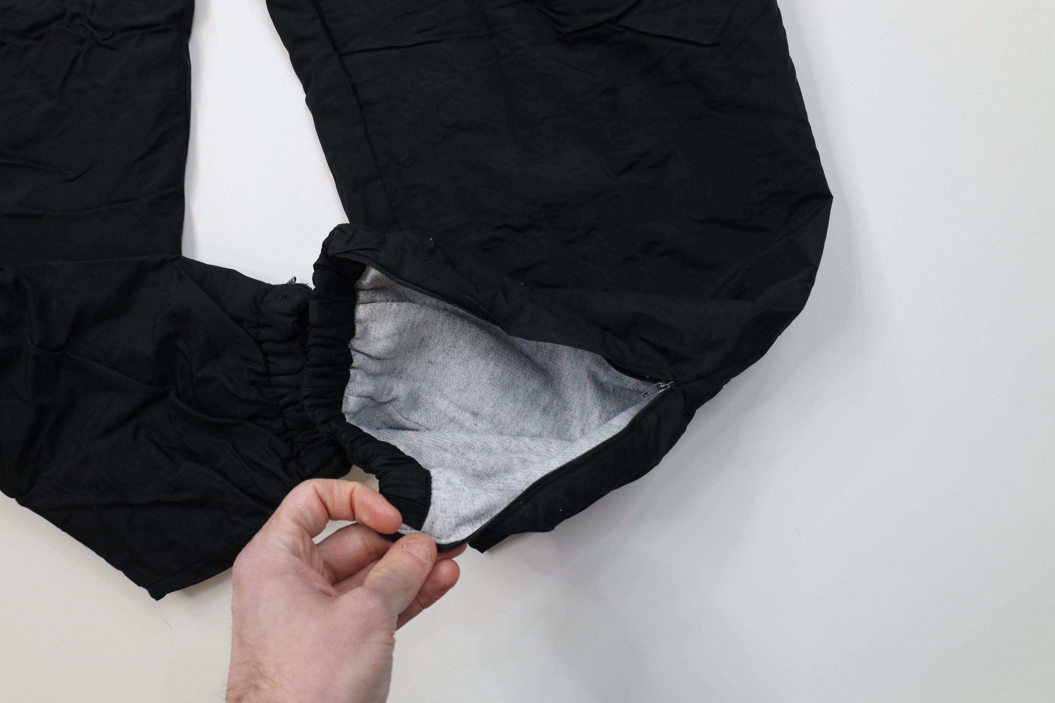 Vintage Vintage 90s Streetwear Lined Heavyweight Joggers Pants Black Size US 36 / EU 52 - 7 Thumbnail