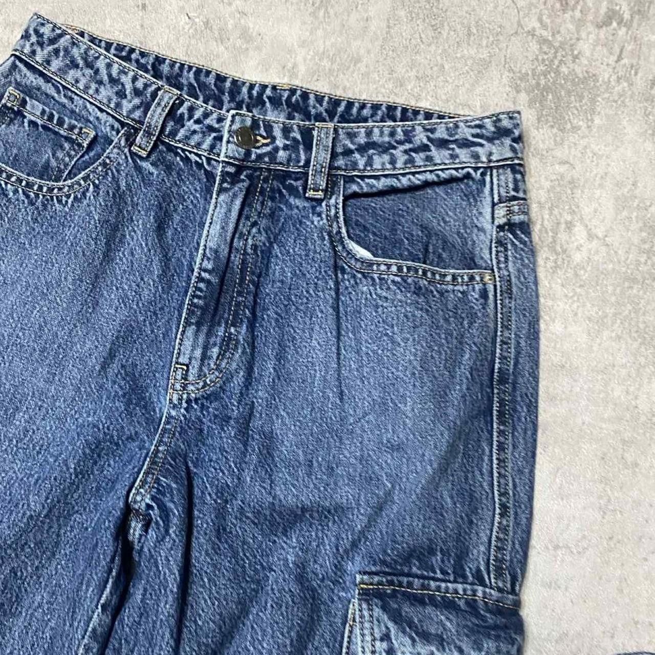 Other Baggy blue cargo jeans with adjustable waist strap Size 30" / US 8 / IT 44 - 4 Thumbnail