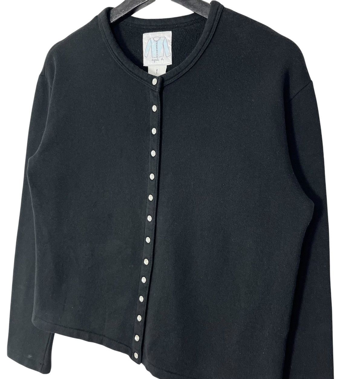 Designer × agnes b. Agnes B. Pearl Snap Button Cardigan Size S / US 4 / IT 40 - 2 Thumbnail