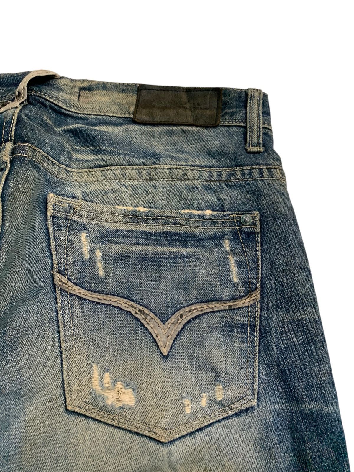 GOSTAR DE FUGA FLARE JAMBANGEE RUSTY PUNK STYLE JAPANESE DISTRESSED DENIM Size US 34 / EU 50 - 13 Thumbnail