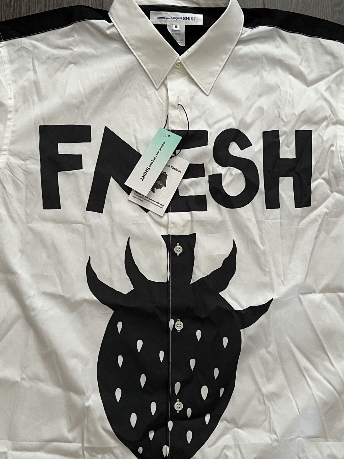 Comme des Garcons SHIRT Comme des Garcons Shirt Strawberry made in France Size US XL / EU 56 / 4 - 3 Thumbnail