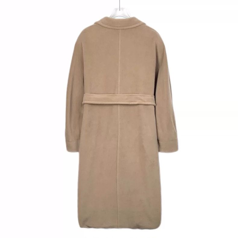 Max Mara Max Mara 101 801 brown sheep wool lapel double-breasted be Size XXS / US 00 / IT 34 - 2 Thumbnail