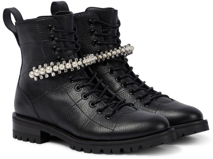 Jimmy Choo o1y0326 Ankle Boots in Black Size US 5.5 / IT 35.5 - 4 Thumbnail