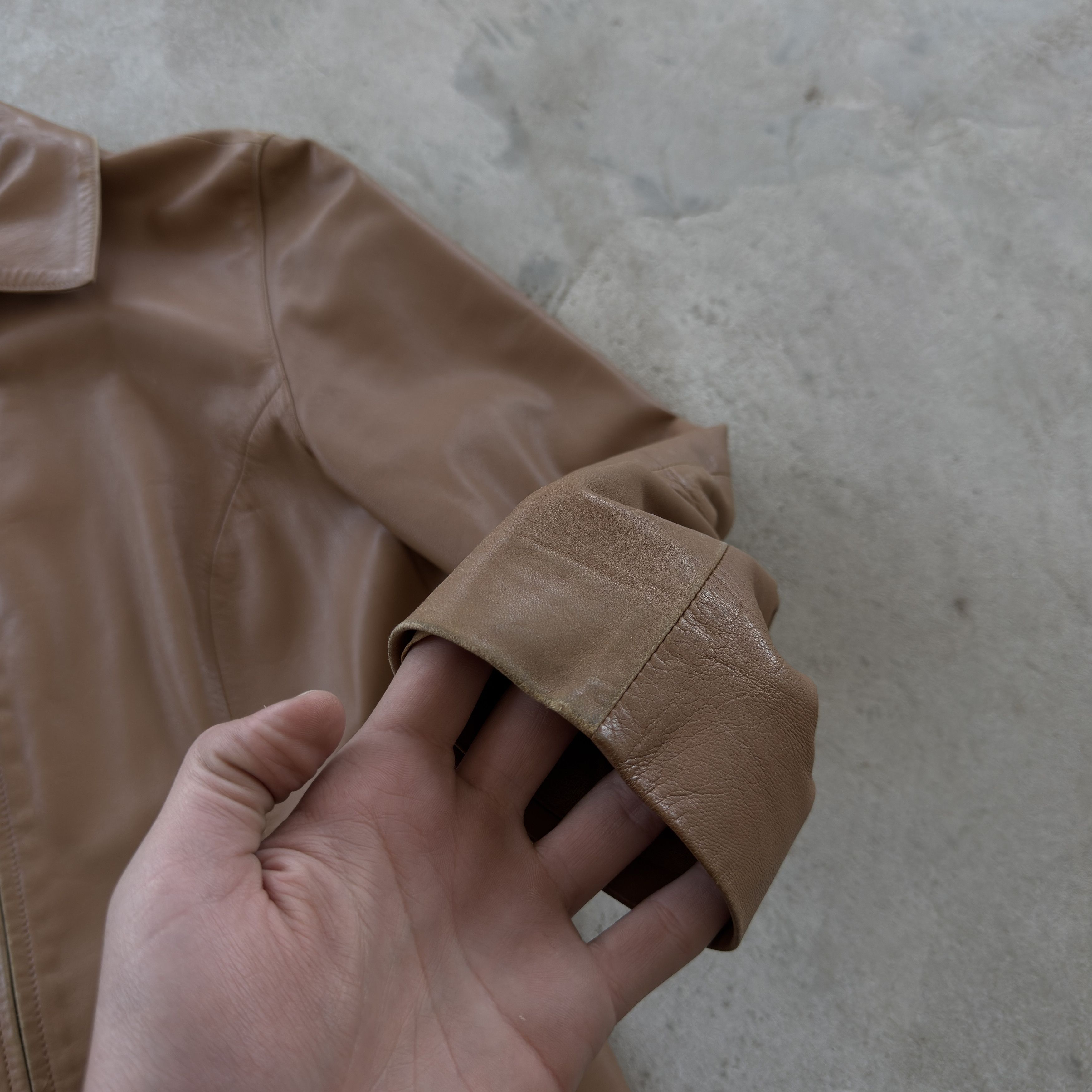 Trussardi Trussardi Jeans Womens Brown Real Leather Jacket Size 42 IT Size M / US 6-8 / IT 42-44 - 6 Thumbnail