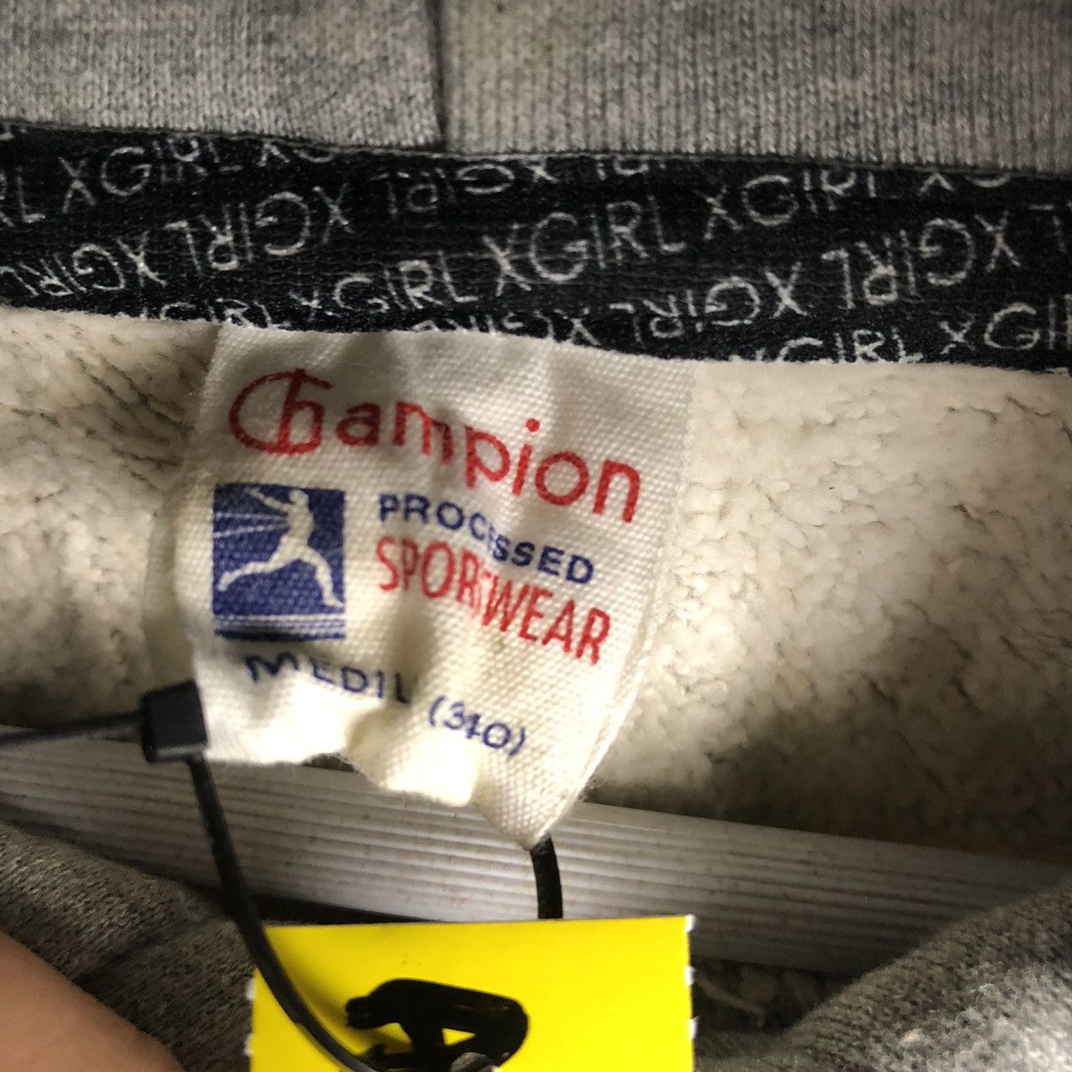 Champion Champion X XGirl vintage Grey Hoodie #A1913 Size US M / EU 48-50 / 2 - 12 Thumbnail