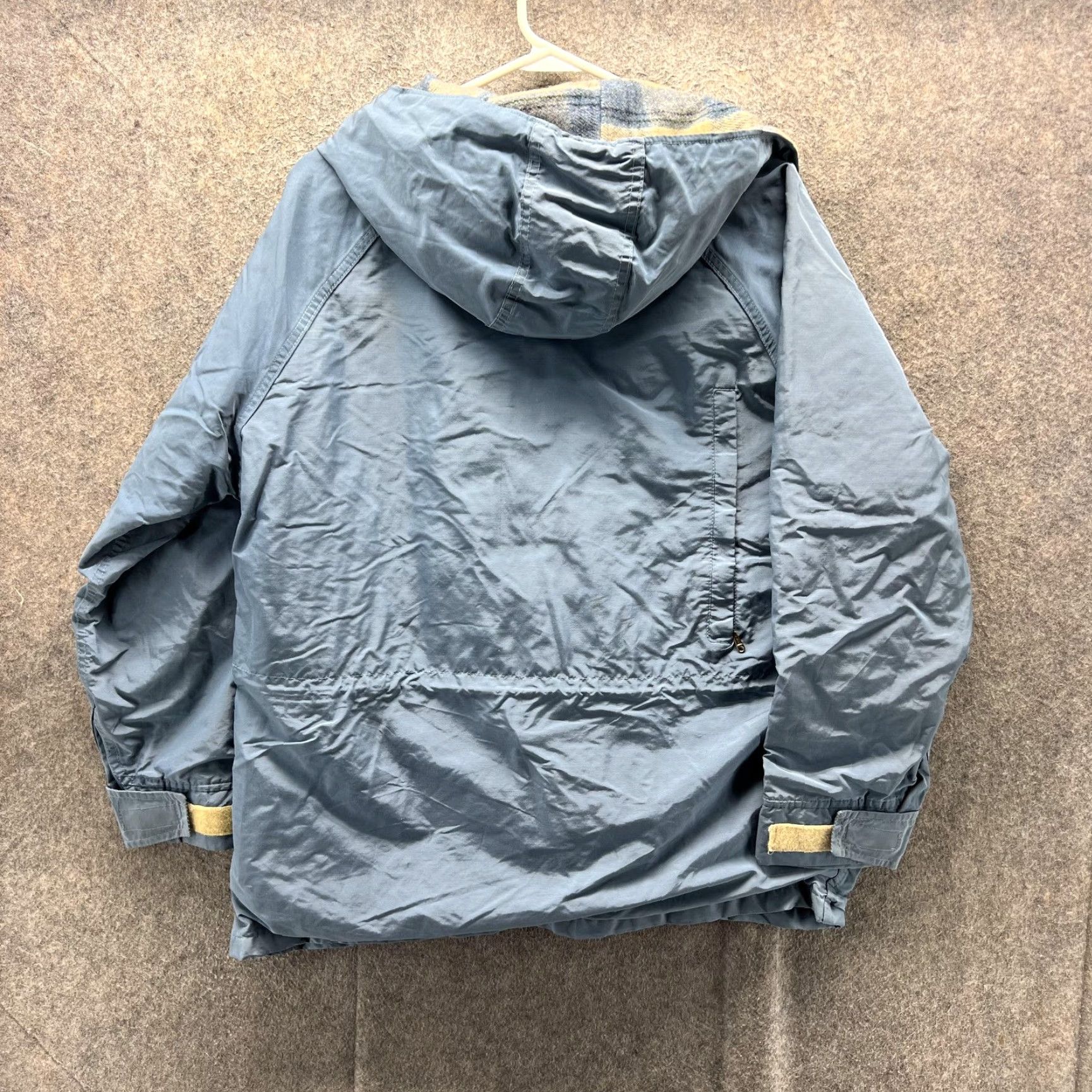 Vintage VINTAGE Woolrich Jacket Womens Large Blue Plaid Hooded Parka 90s White Space NOT Applicable Size L / US 10 / IT 46 - 2 Thumbnail