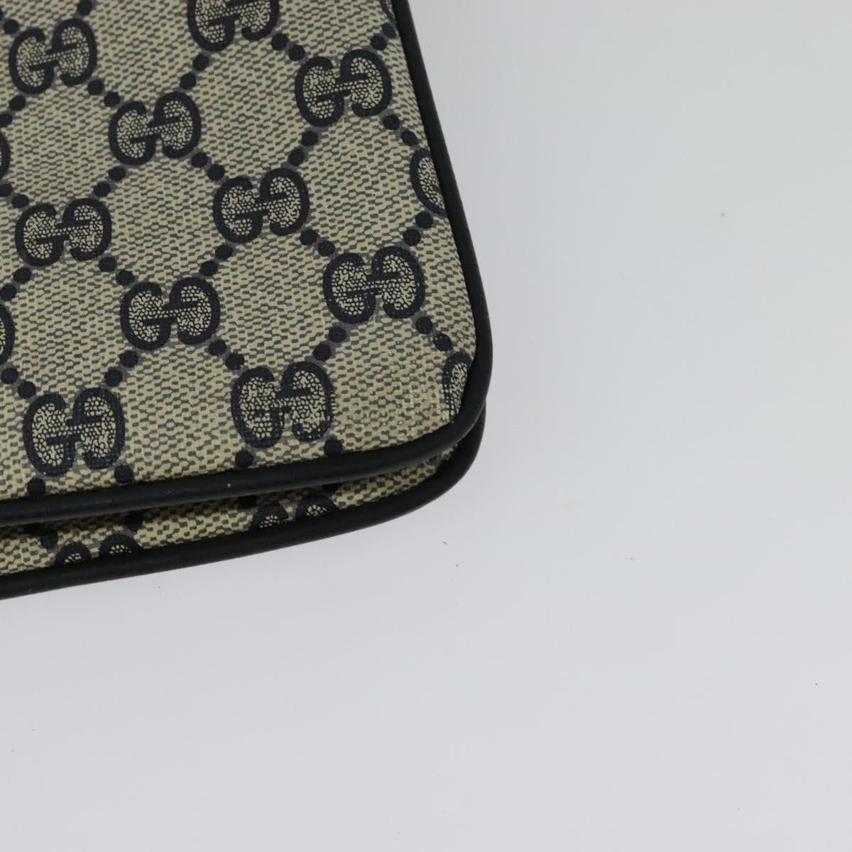 Gucci GUCCI GG Supreme Sherry Line Shoulder Bag Pvc Navy Gold 41 Size ONE SIZE - 13 Thumbnail