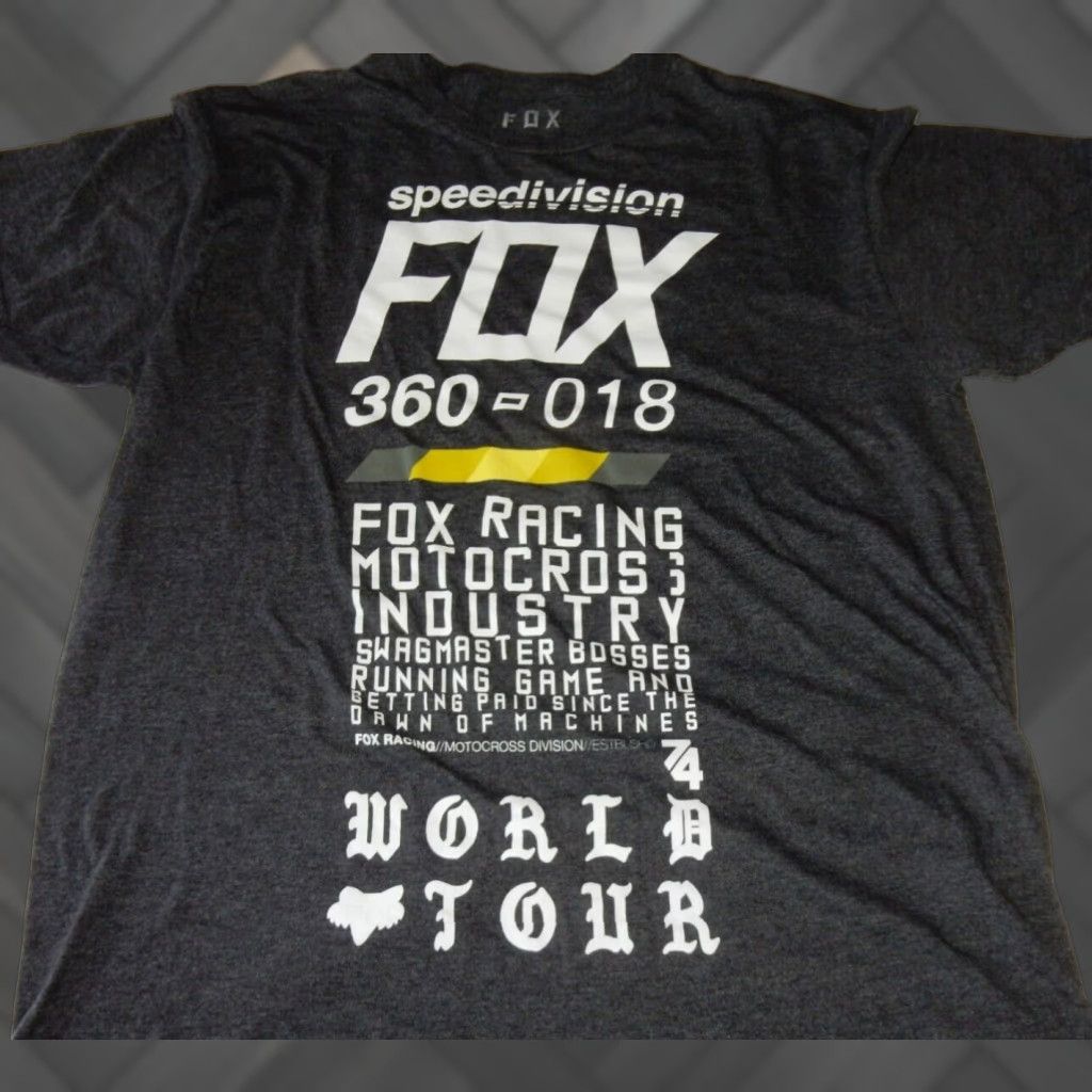 Fox Racing Fox Racing Graphic Print T Shirt Adult Extra Large Gray Mens Size US XL / EU 56 / 4 - 1 Thumbnail