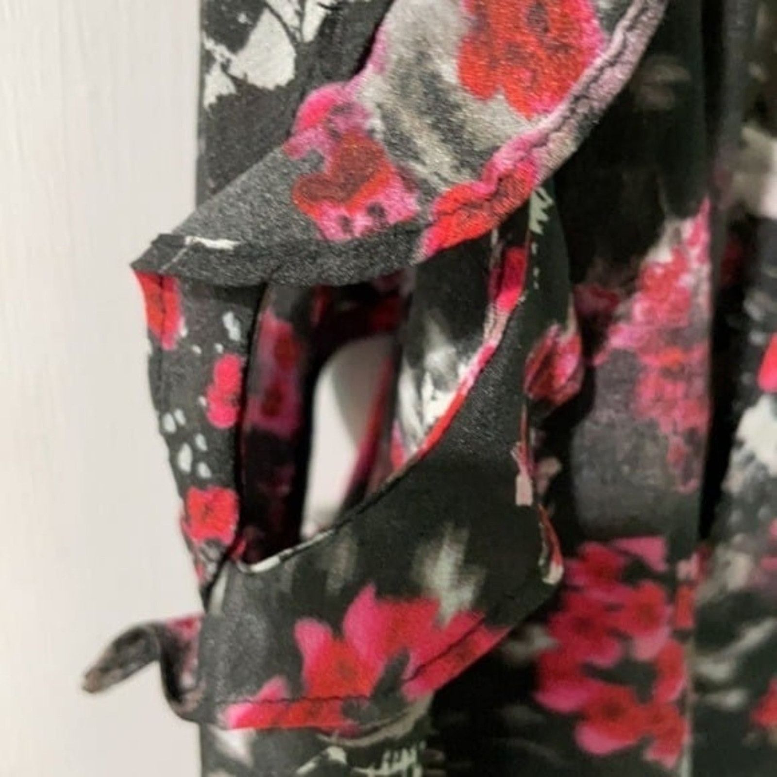 Iro Iro Equip cutout printed silk crepe dress red and black Size S / US 4 / IT 40 - 10 Thumbnail
