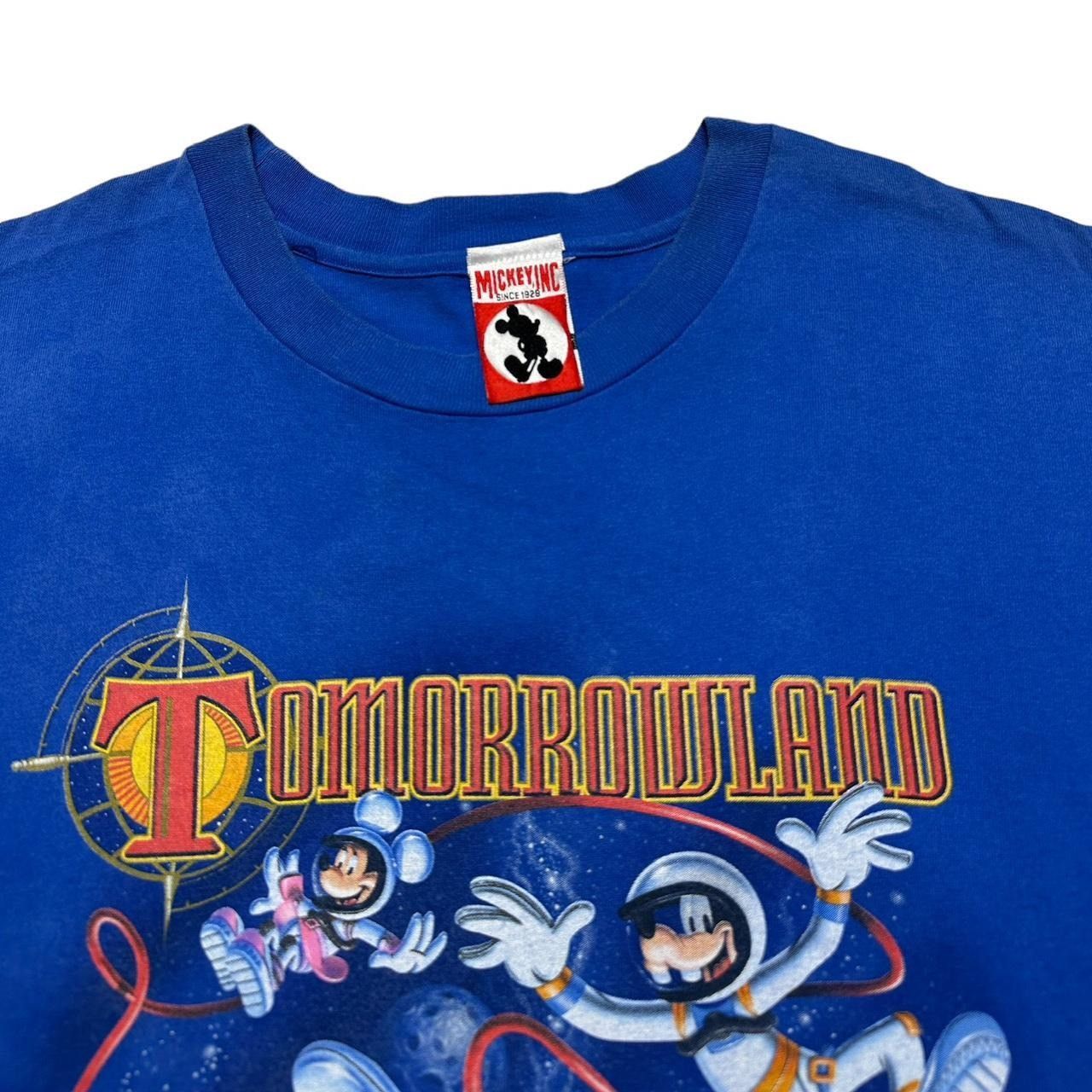 Disney × Vintage Vintage Tomorrowland Mickey Astronaut T-Shirt Size US XL / EU 56 / 4 - 4 Thumbnail