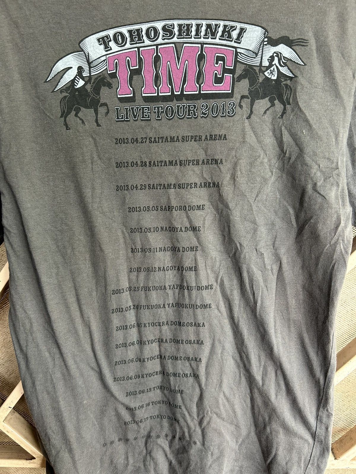 Band Tees 💸BINDINGOFFER💸TOHOSHINKI TIME LIVE TOUR 2013 TEE Size US M / EU 48-50 / 2 - 5 Thumbnail