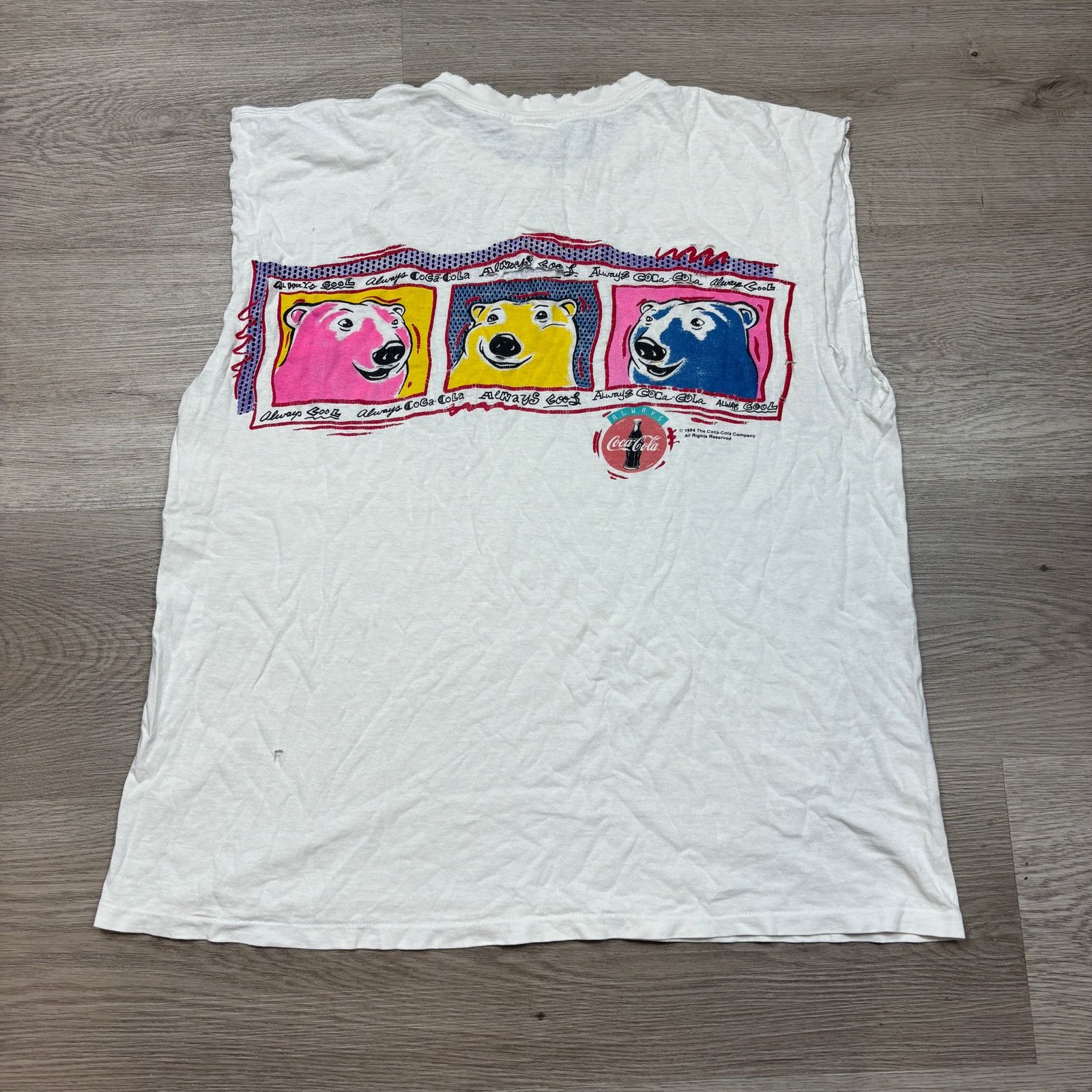Coca Cola × Vintage VTG 94 Coca Cola Polar Bear Always Cool 3D Pop Art Tank XL Size US XL / EU 56 / 4 - 4 Thumbnail