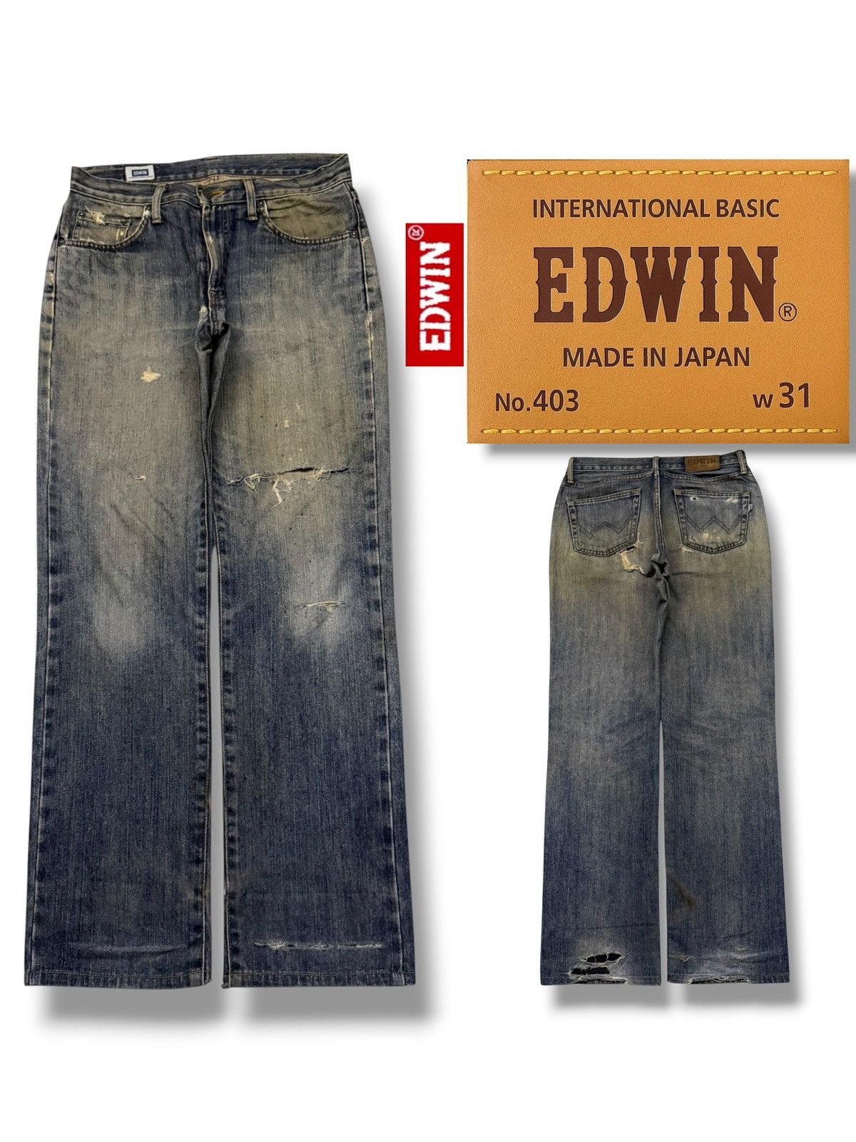 Edwin Vintage EDWIN 403 International Basic Japan Denim | W30 Size US 30 / EU 46 - 1 Thumbnail