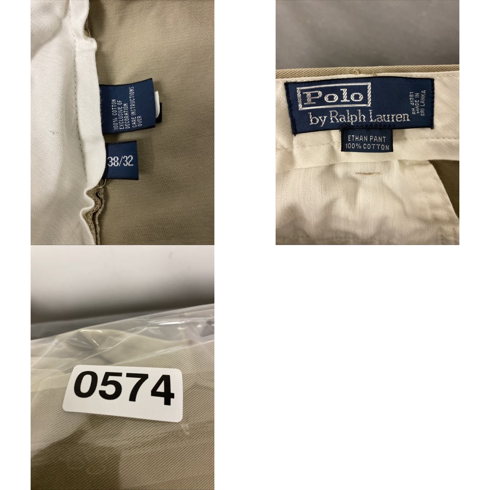 Polo Ralph Lauren Polo Ralph Lauren Chino Pants Men 34x34 Khaki Straight Classic 90s Preppy/Polo Ralph Lauren Ethan 34x34 M L? Size US S / EU 44-46 / 1 - 8 Thumbnail