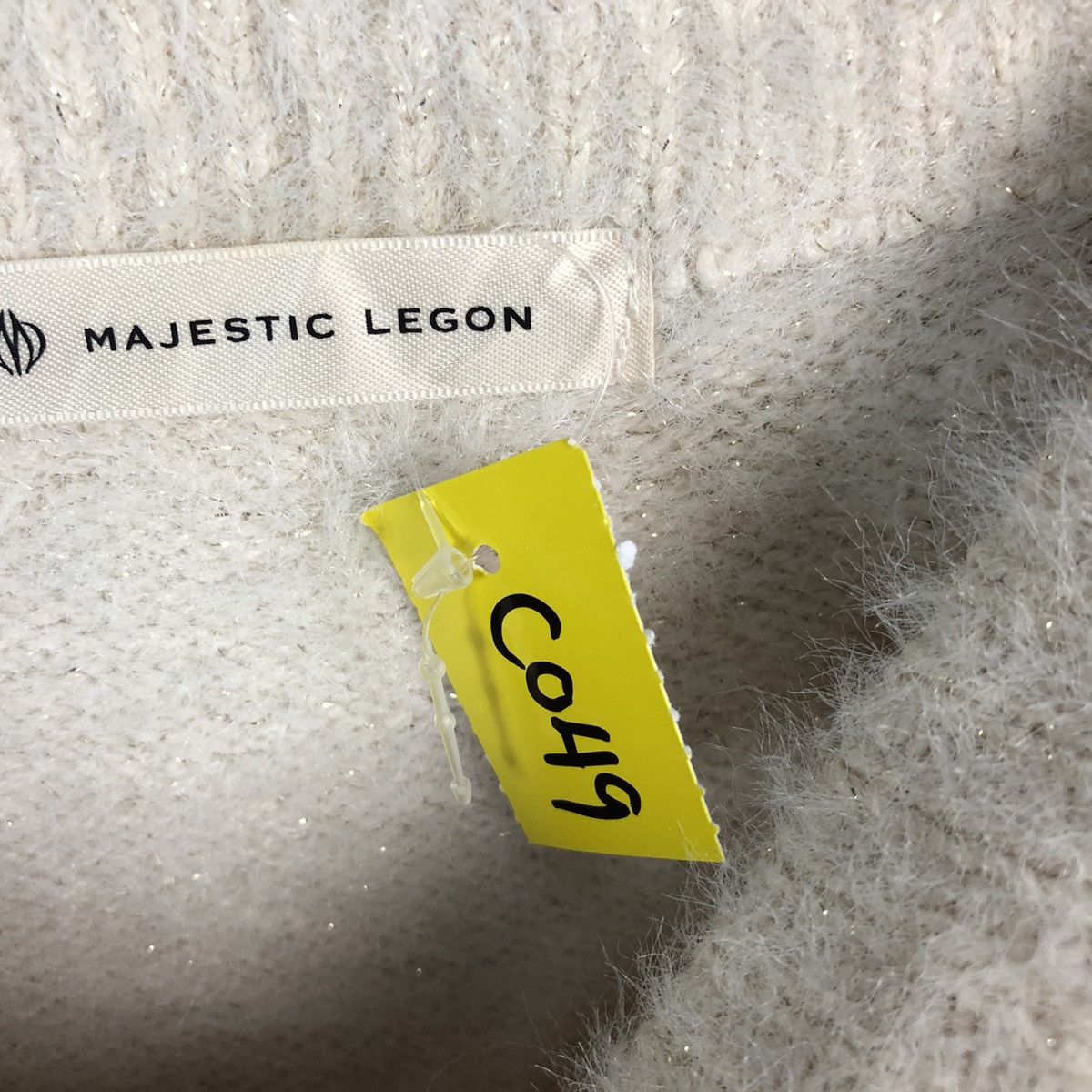 Vintage DLL Majestic Legon Cream Mohair Knitwear #C049 Size M / US 6-8 / IT 42-44 - 10 Thumbnail