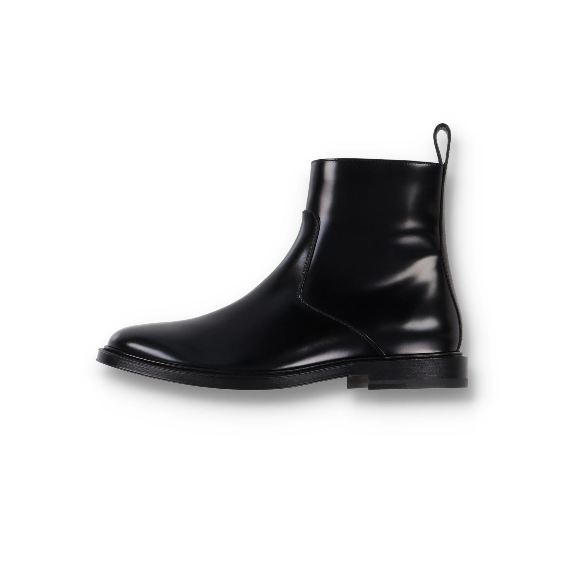 Bottega Veneta Tie Black Brushed Leather Ankle Boots Size US 11.5 / EU 44-45 - 1 Thumbnail
