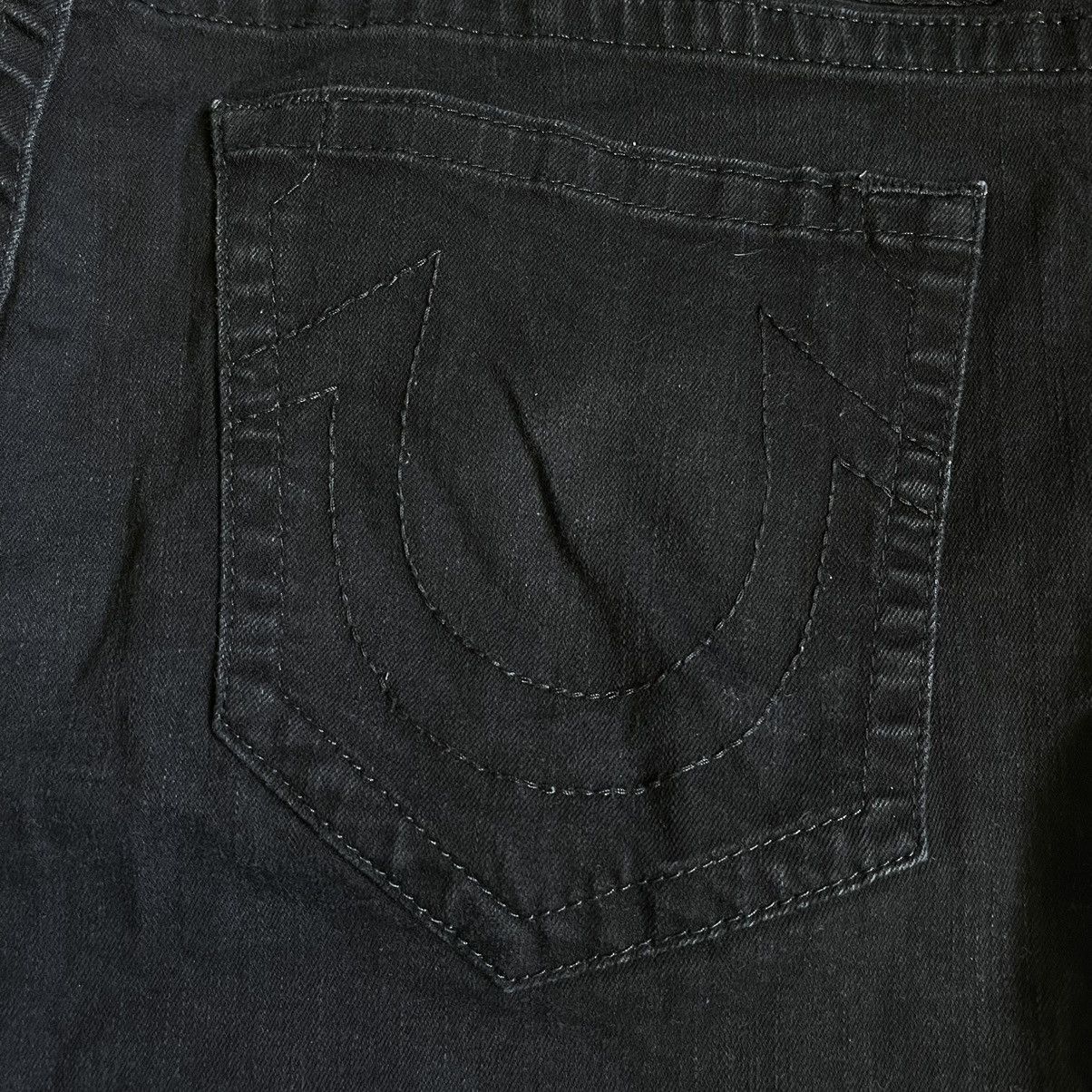 True Religion Vintage True Religion Ricky Relaxed Denim Jean Shorts Black Size US 40 / EU 56 - 3 Thumbnail