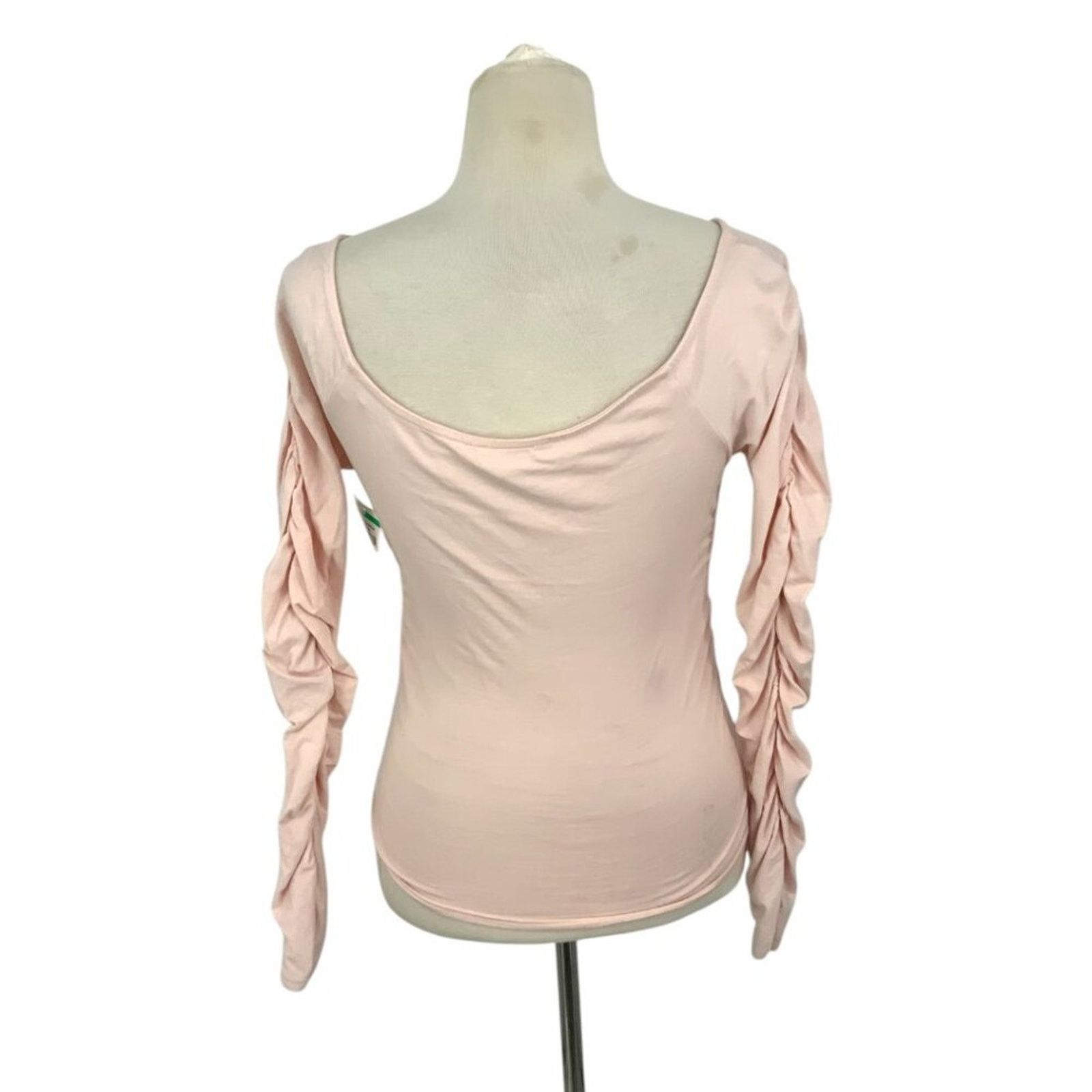 Other Open Edit Off Shoulder Ruched Top Pink Size Medium NWOT Size M / US 6-8 / IT 42-44 - 8 Thumbnail